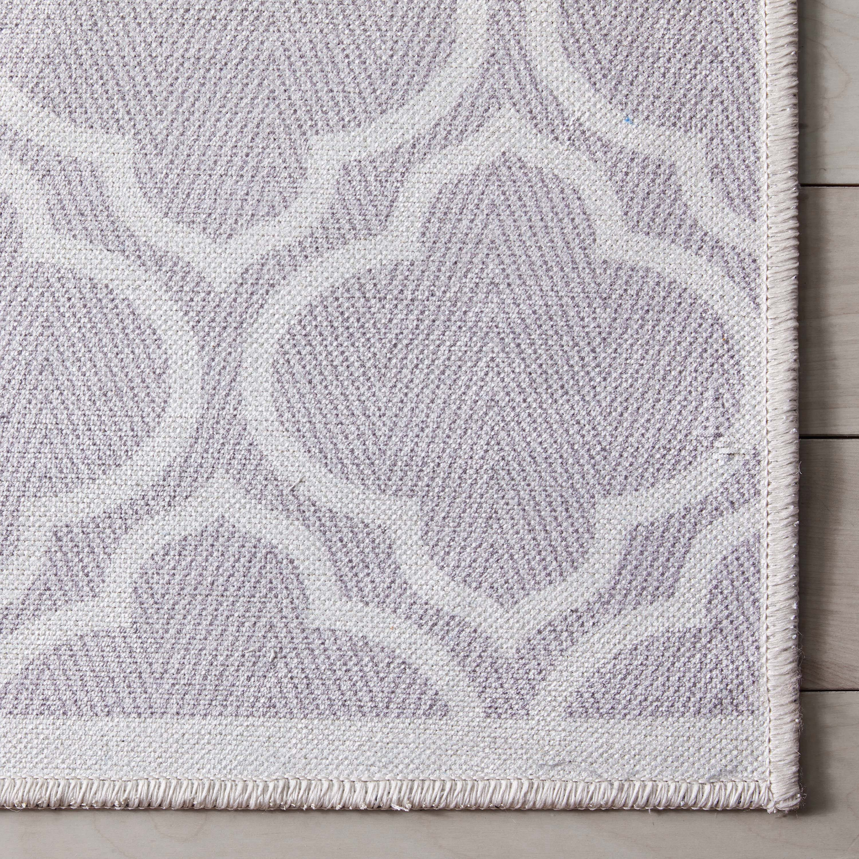 Well Woven Apollo Lattice Modern Moroccan Grey 3'11" x 5'3" Machine Washable Area Rug