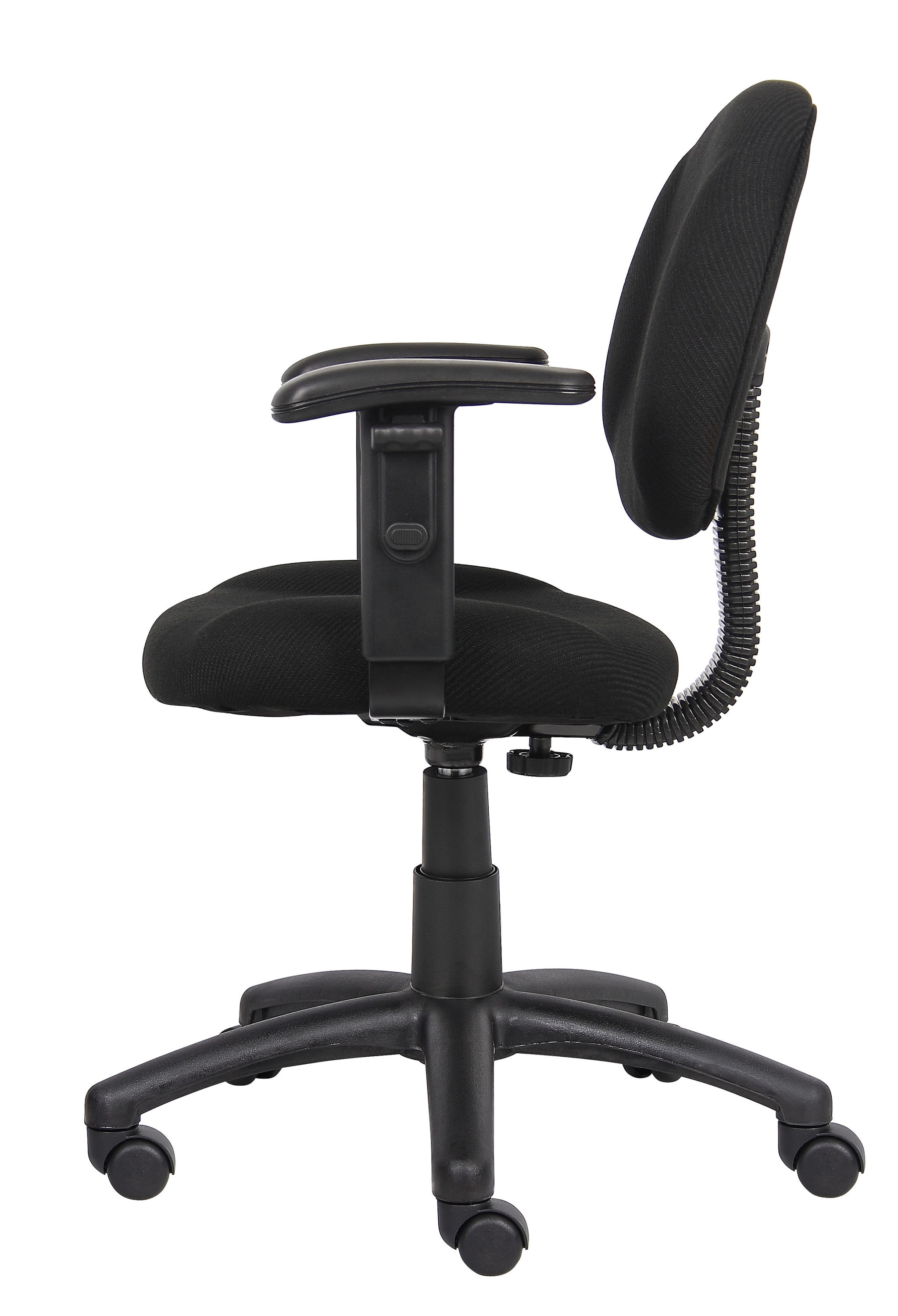 Boss Office Products DX Posture Office Chair with Adjustable Arms in Black