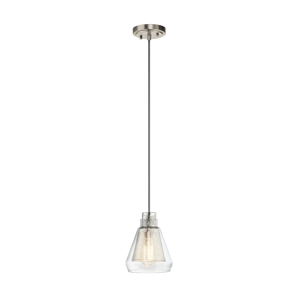 Kichler Lighting Evie 1 - Light Pendant in  Brushed Nickel