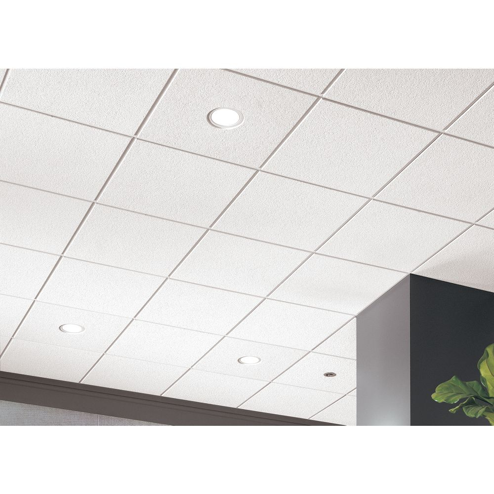 Cirrus Angled Tegular 15/16 2 ft. x 2 ft. Drop-in Mineral Fiber Ceiling Tile
