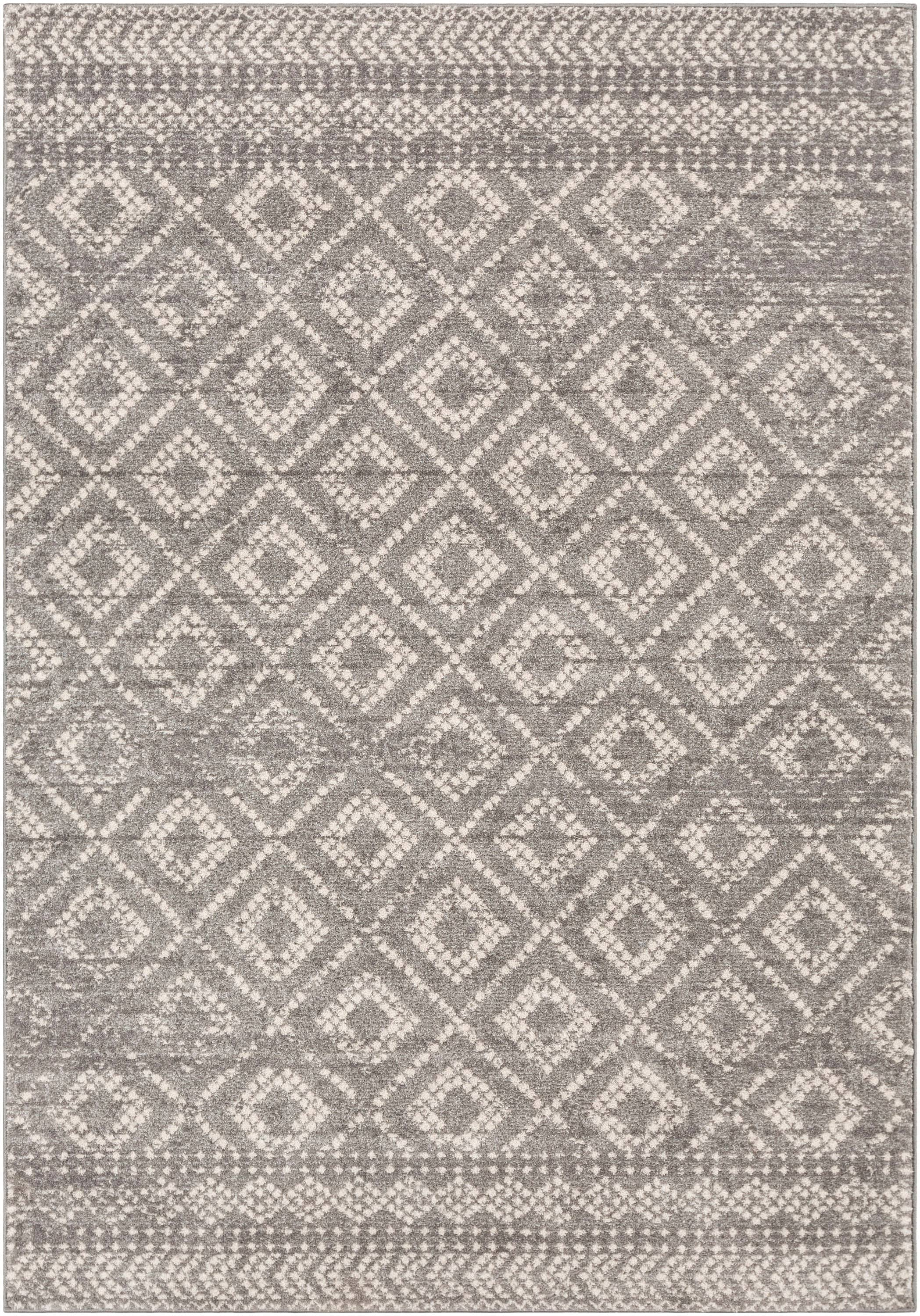 Livabliss Sunderland Trellis Indoor Area Rug, Medium Gray ,7.83' x 10.25'