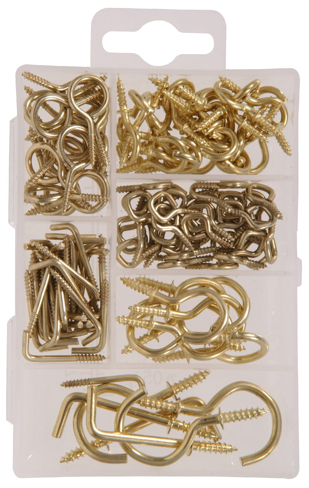 Small Brass Screw Eye Assorted Kit (121-Pack)