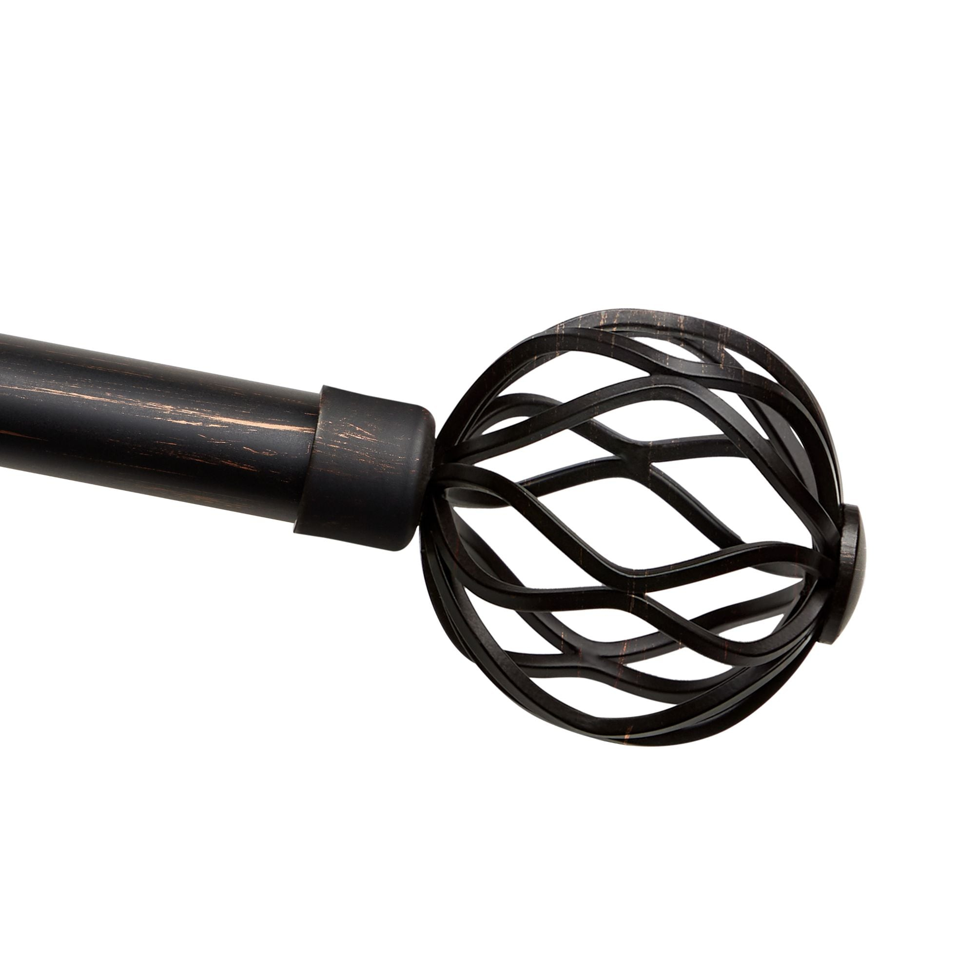 Exclusive Home Contemporary, Modern Matte Ball Adjustable Set, 66 in - 120 in