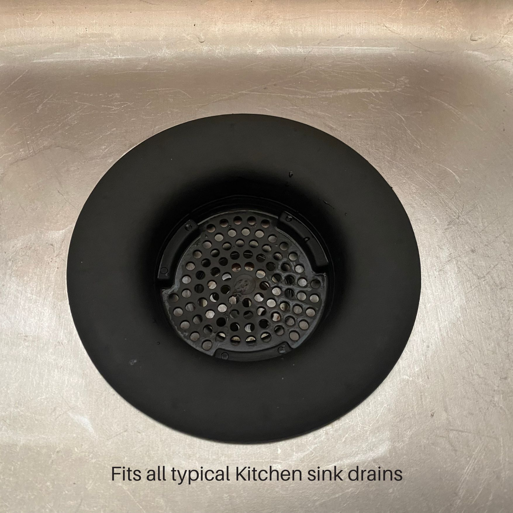 Black Rubber Kitchen Sink Strainer Basket Replacement