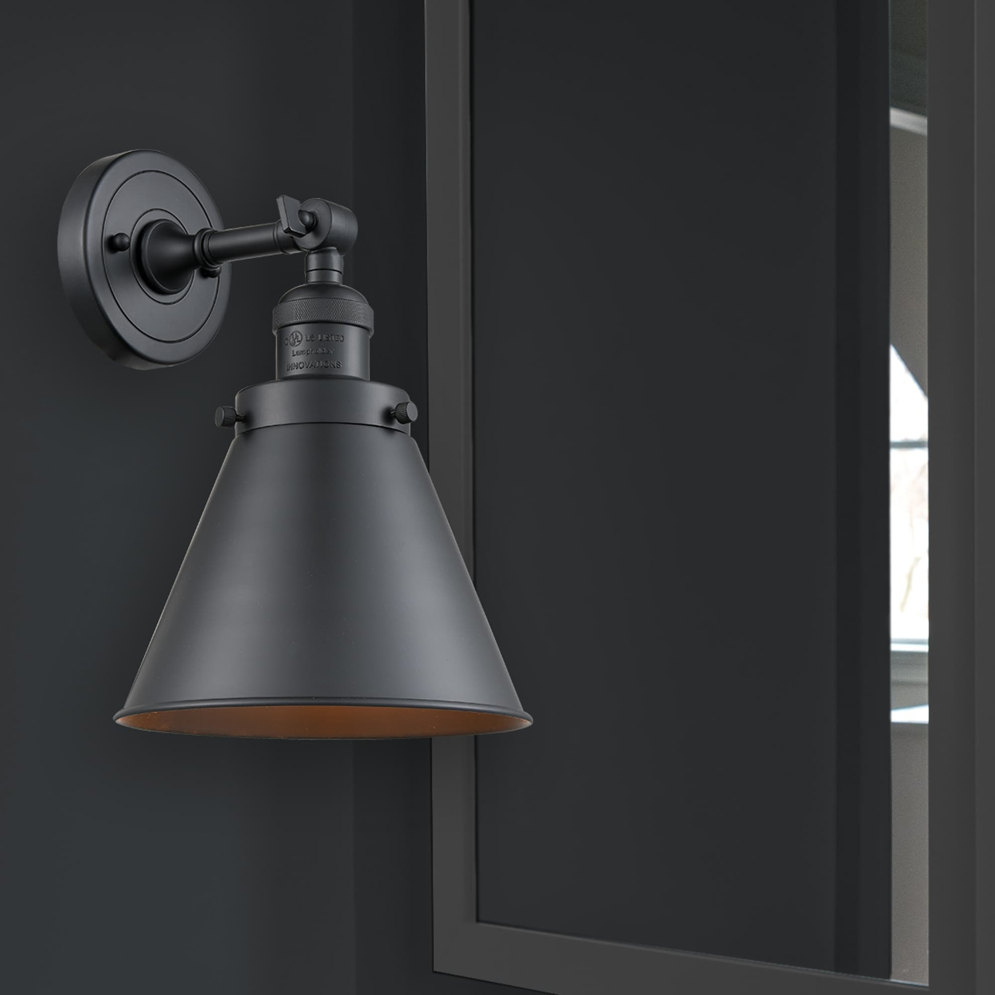 Innovations Lighting 1 - Light Sconce in  Matte Black