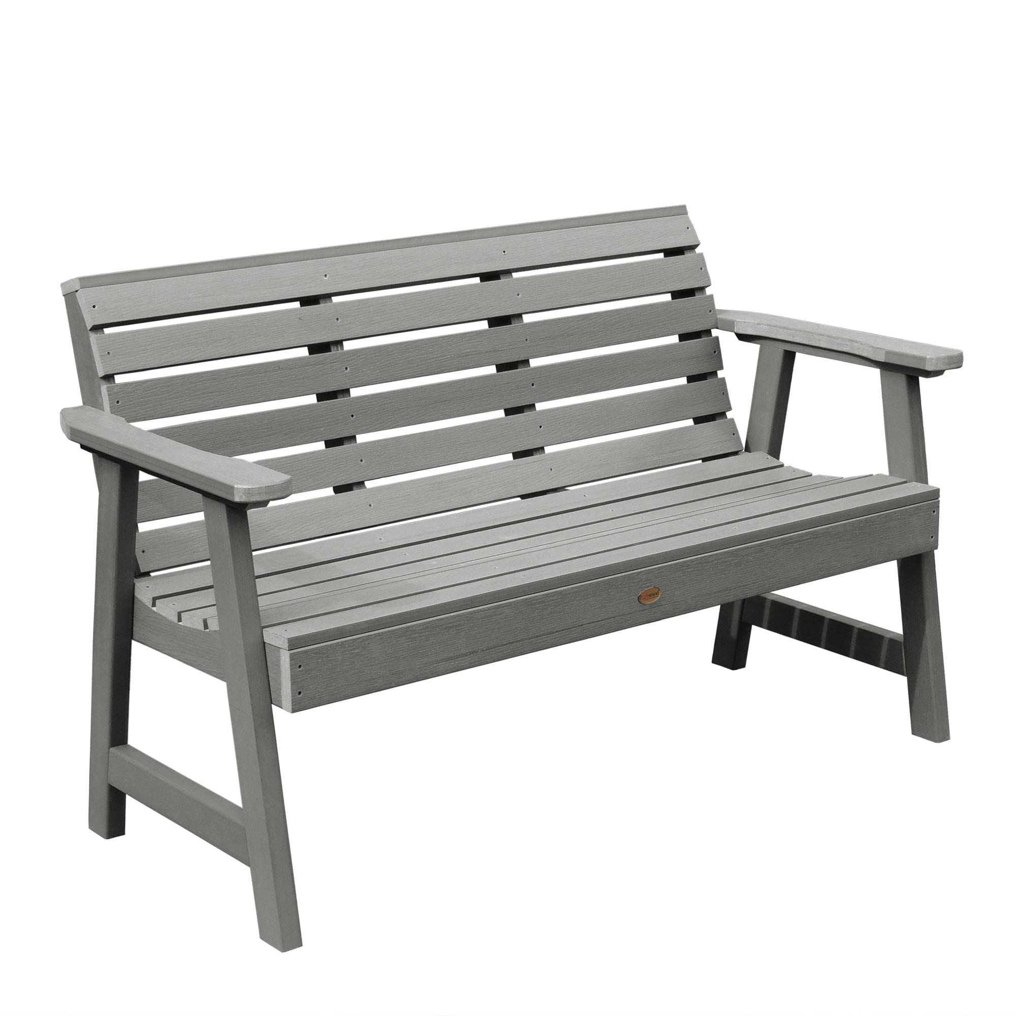 Highwood Weatherly 4ft Garden Bench - 2-Person, Eco-friendly, Synthetic Wood