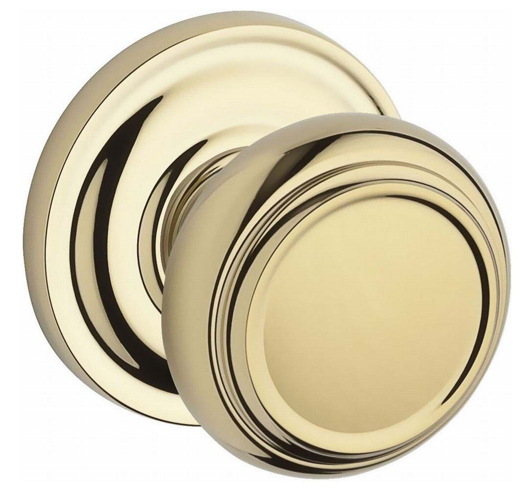 Traditional Passage Door Knob with Traditional Round Rose