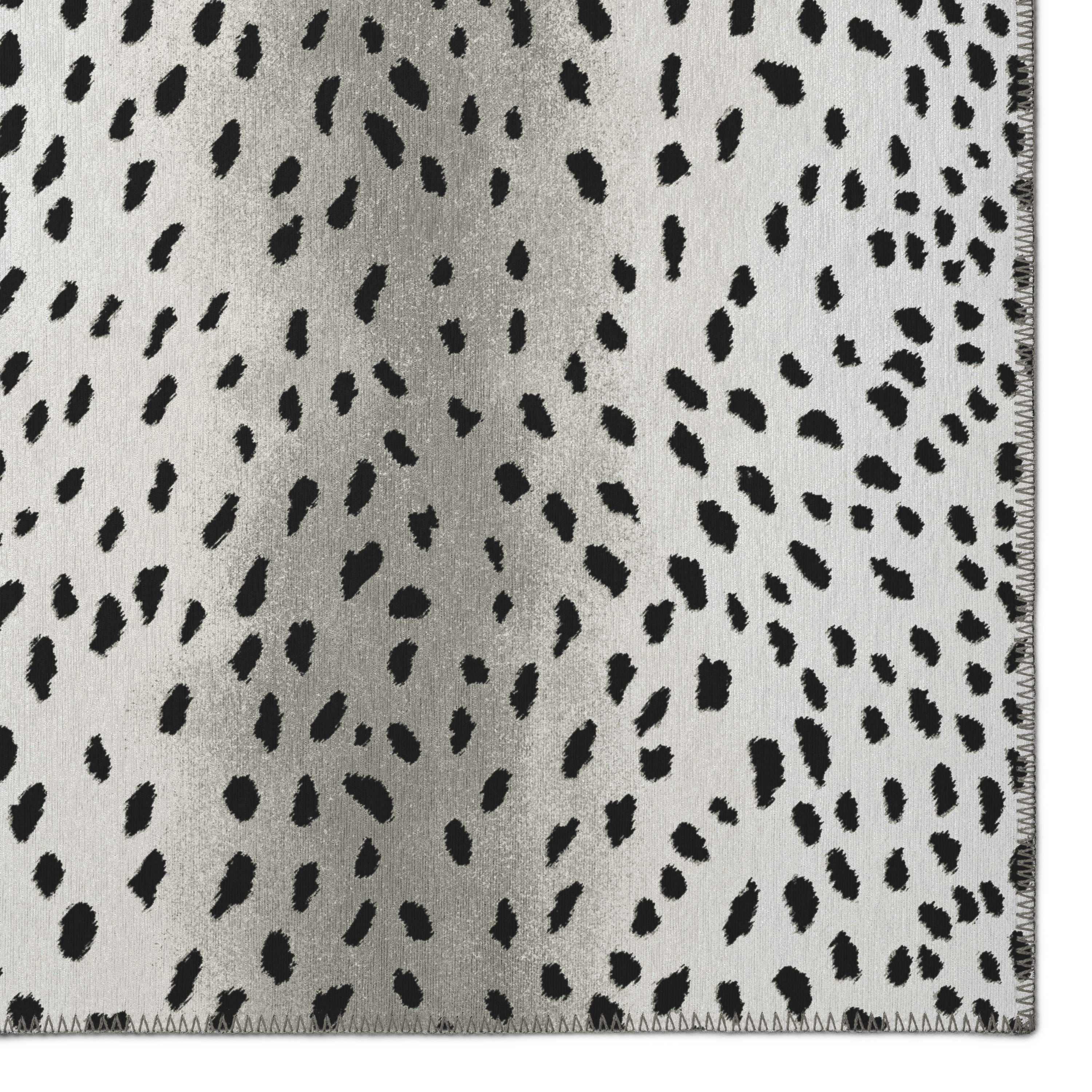 Addison Rugs Indoor/ Outdoor Addison Safari Gazelle Animal Print Washable Area Rug 9' x 12' - Pearl