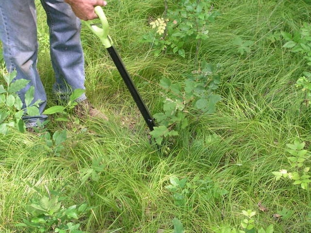 Green and Black Steel Adjustable Handle Tiller