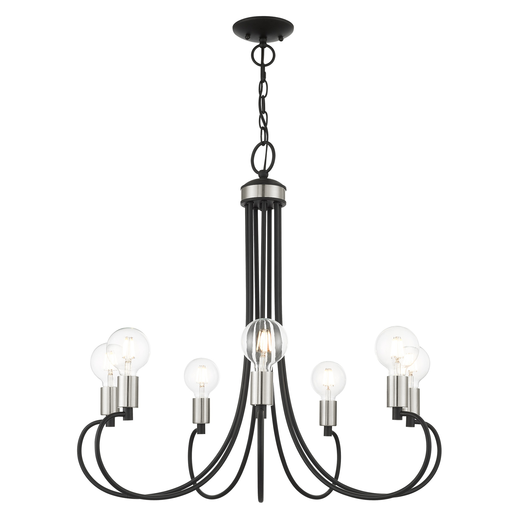 Livex Lighting - Bari - 7 Light Chandelier in New Traditional Style - 30 Inches