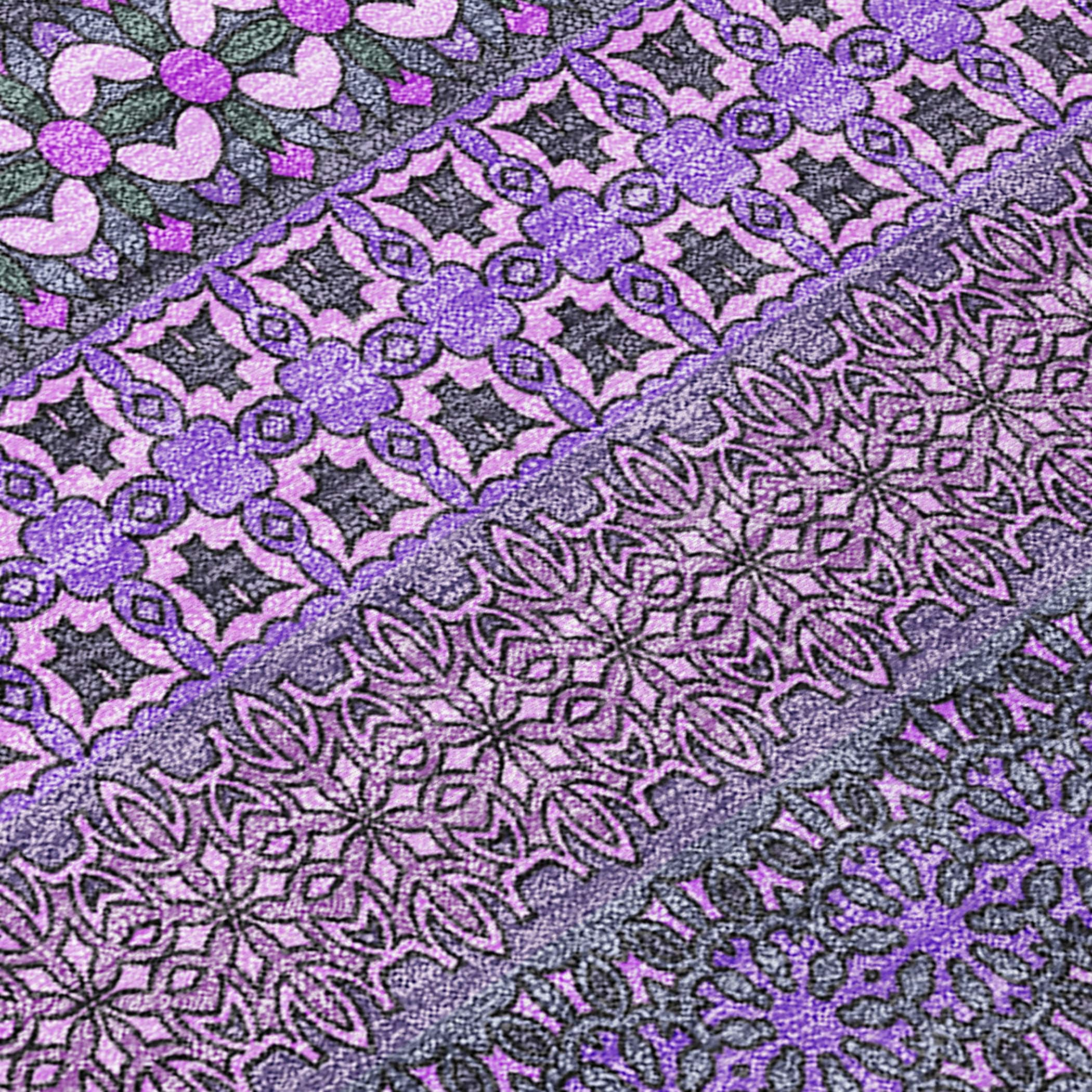 Addison Rugs Chantille ACN527 Purple 2'6" x 3'10 Indoor Outdoor Area Rug, Stain Resistant, Machine Washable, Non Shedding, Bedroom, Living Room, Dining Room, Kitchen Rug