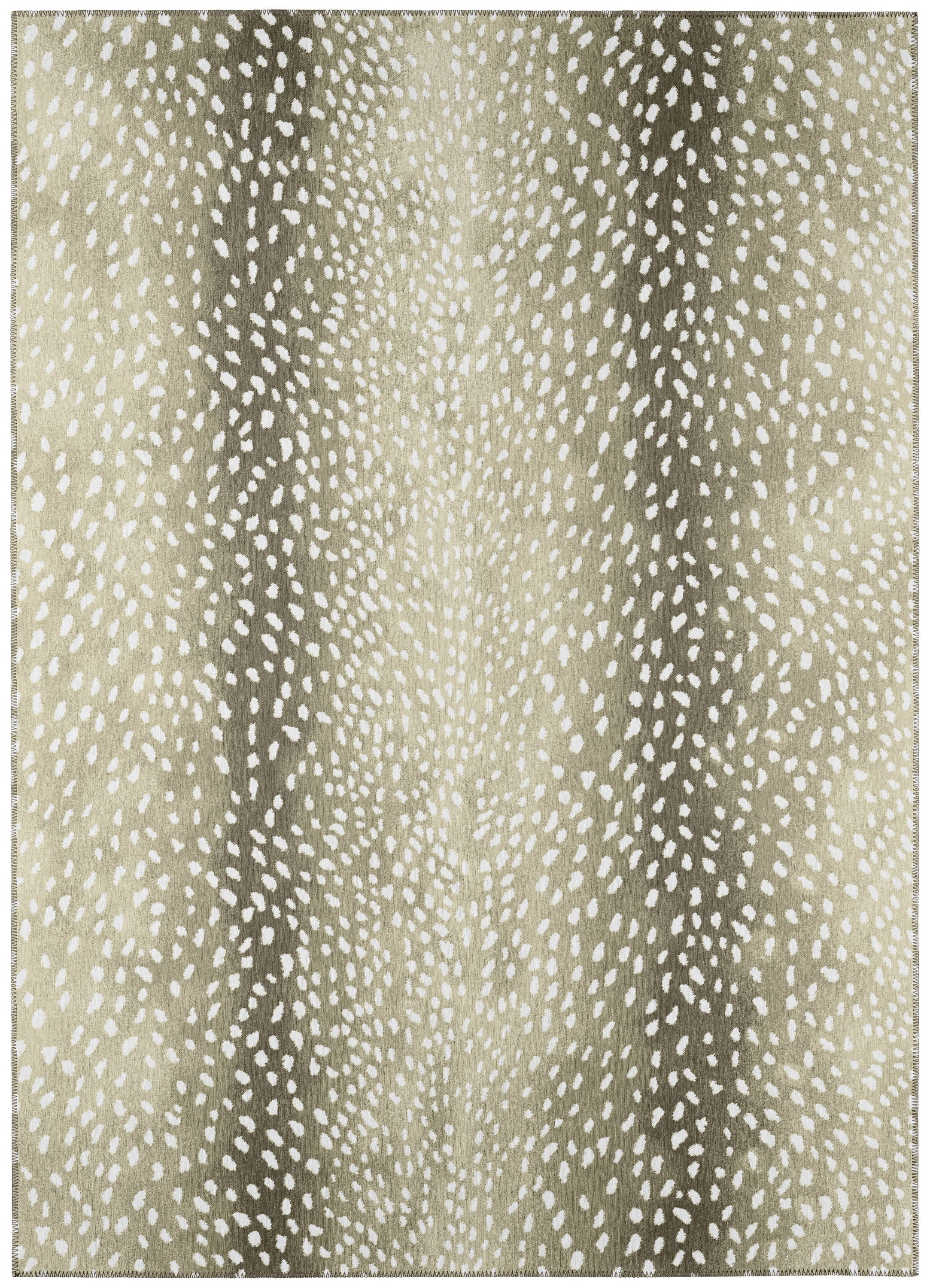Addison Rugs Indoor/ Outdoor Addison Safari Gazelle Animal Print Washable Area Rug 10' x 14' - Fawn