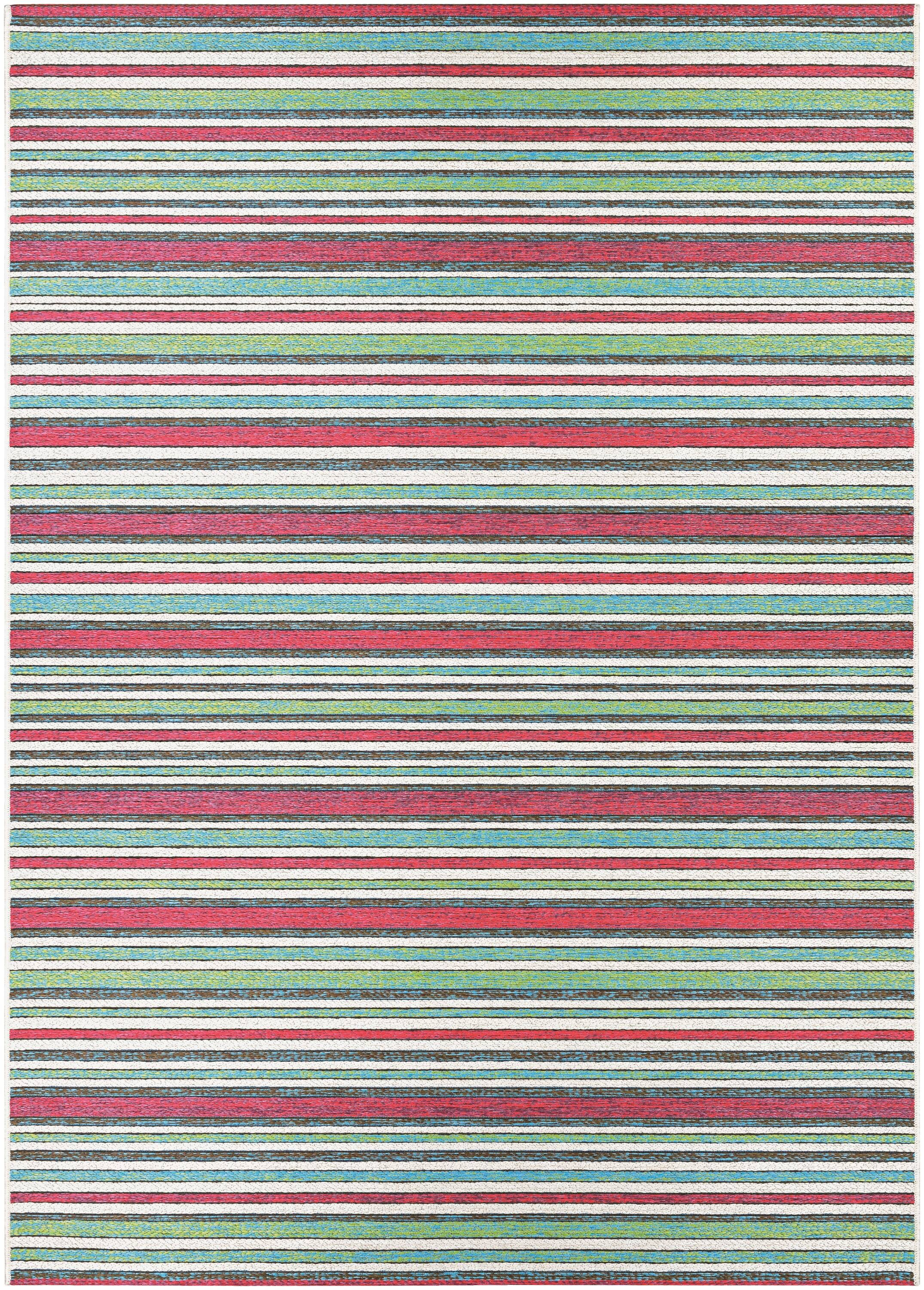 Couristan Cape Brockton Indoor / Outdoor Area Rug, Purple-Multicolor, 3'11" x 5'6"