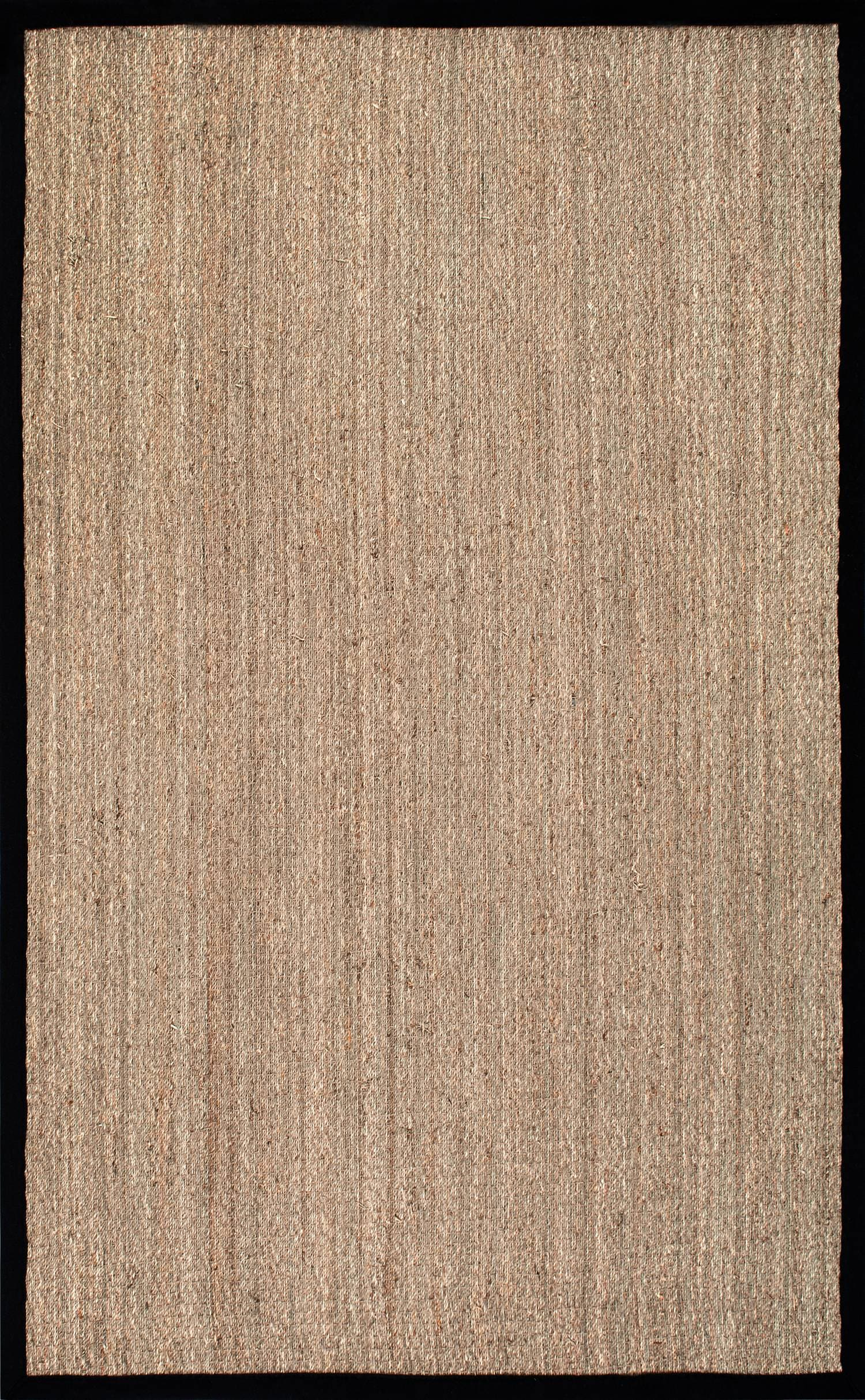 nuLOOM 3x5 Elijah Seagrass Area Rug, Black, Solid Farmhouse Style, Cotton Bordered, Basketweave, Natural Fiber, For Bedroom, Dining Room, Living Room, Hallway, Office, Kitchen, Entryway