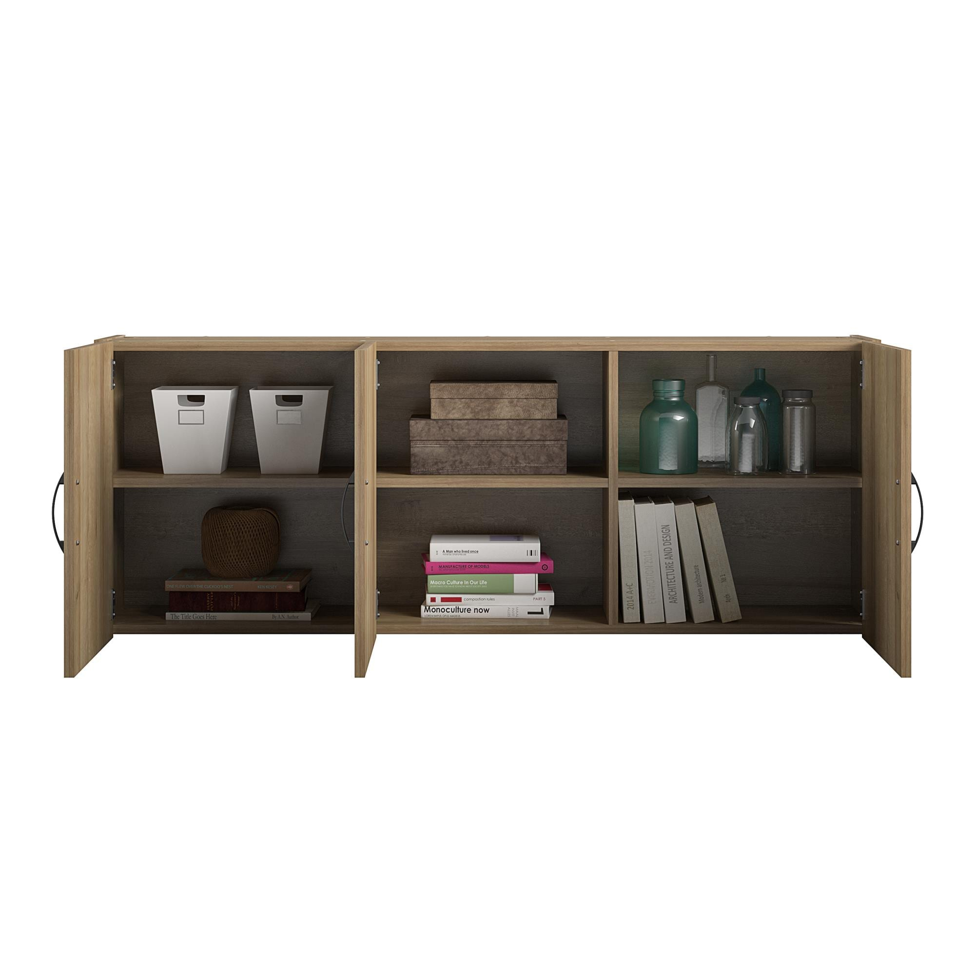 Systembuild Evolution Lory 54" Wall Cabinet, Natural