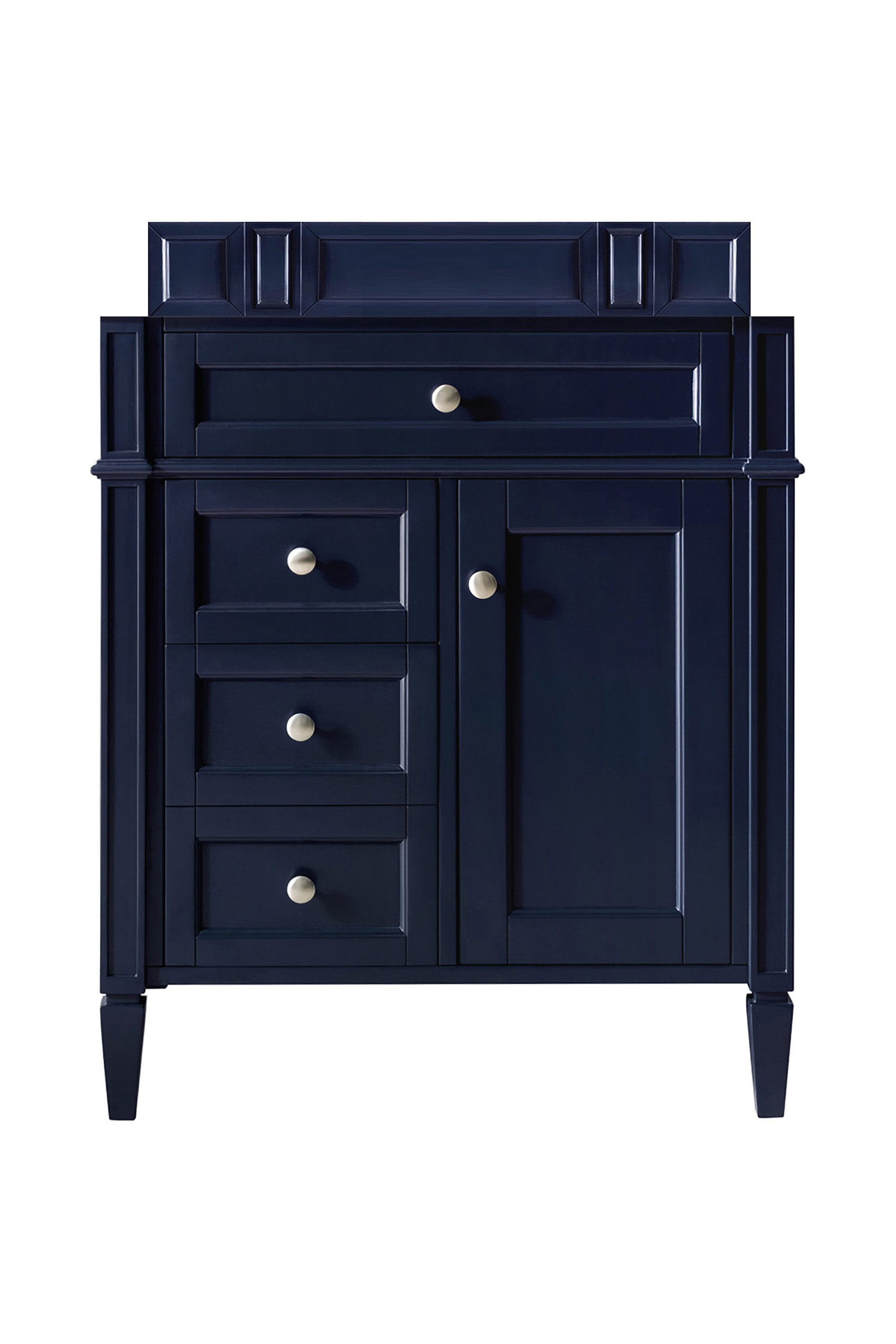 James Martin Vanities Brittany 30-in Victory Blue Bathroom Vanity Base Cabinet without Top