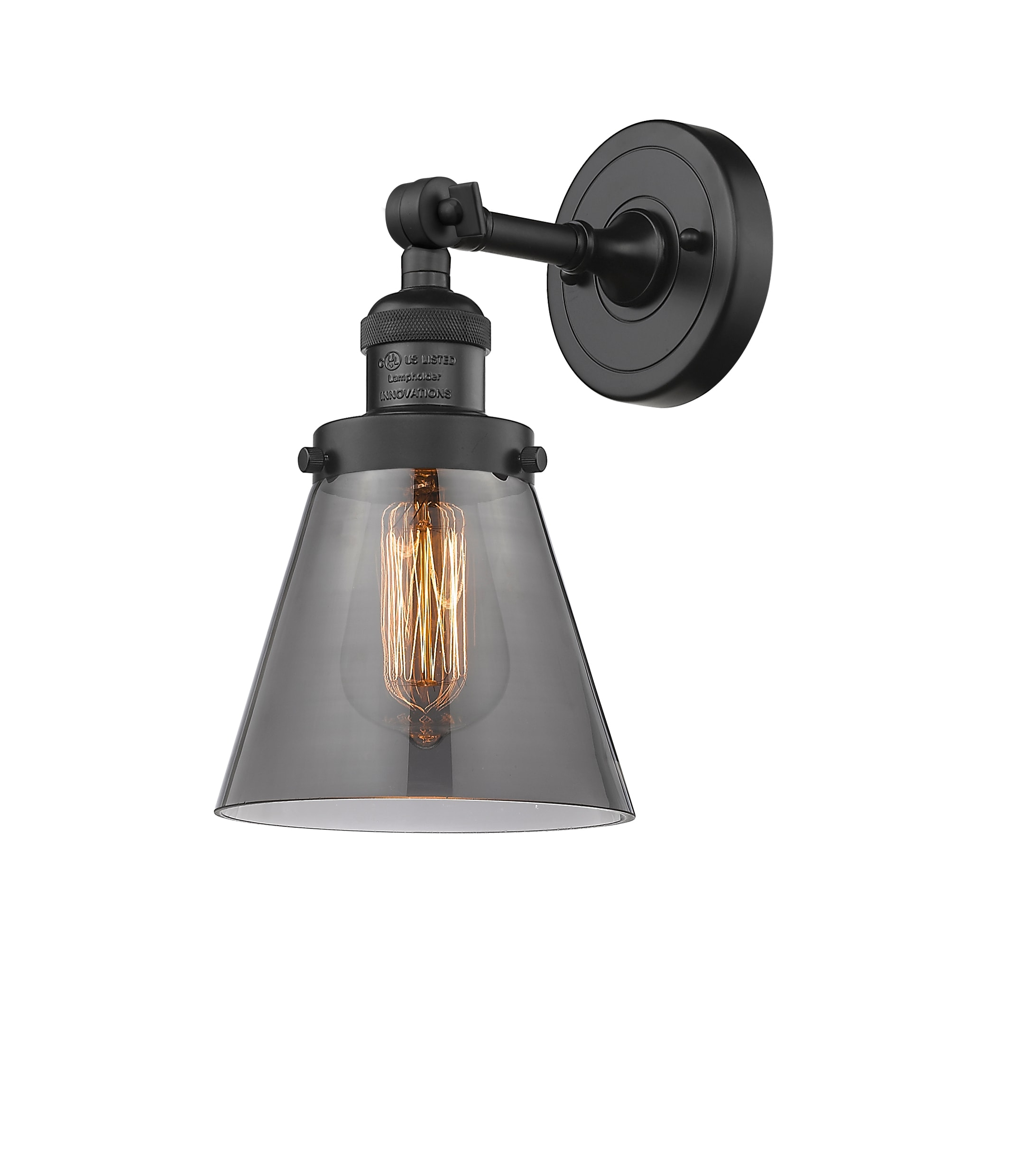 Elegant Black Dimmable Direct Wired Sconce 10" Height