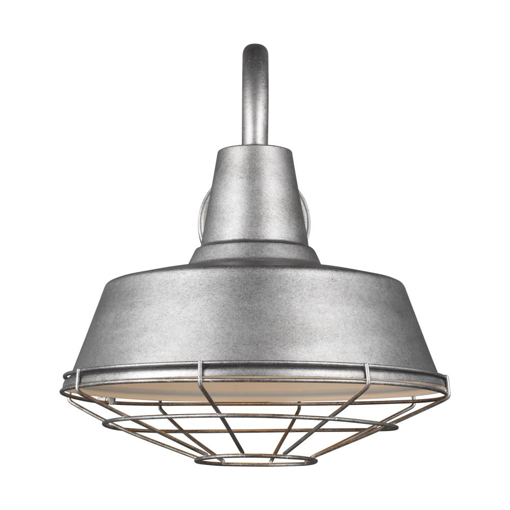 Generation Lighting Barn Light Weathered Pewter Large Cage
