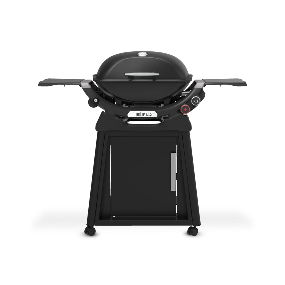 Weber Q2800N+ Gas Grill (Liquid Propane) With Stand Bundle, Black