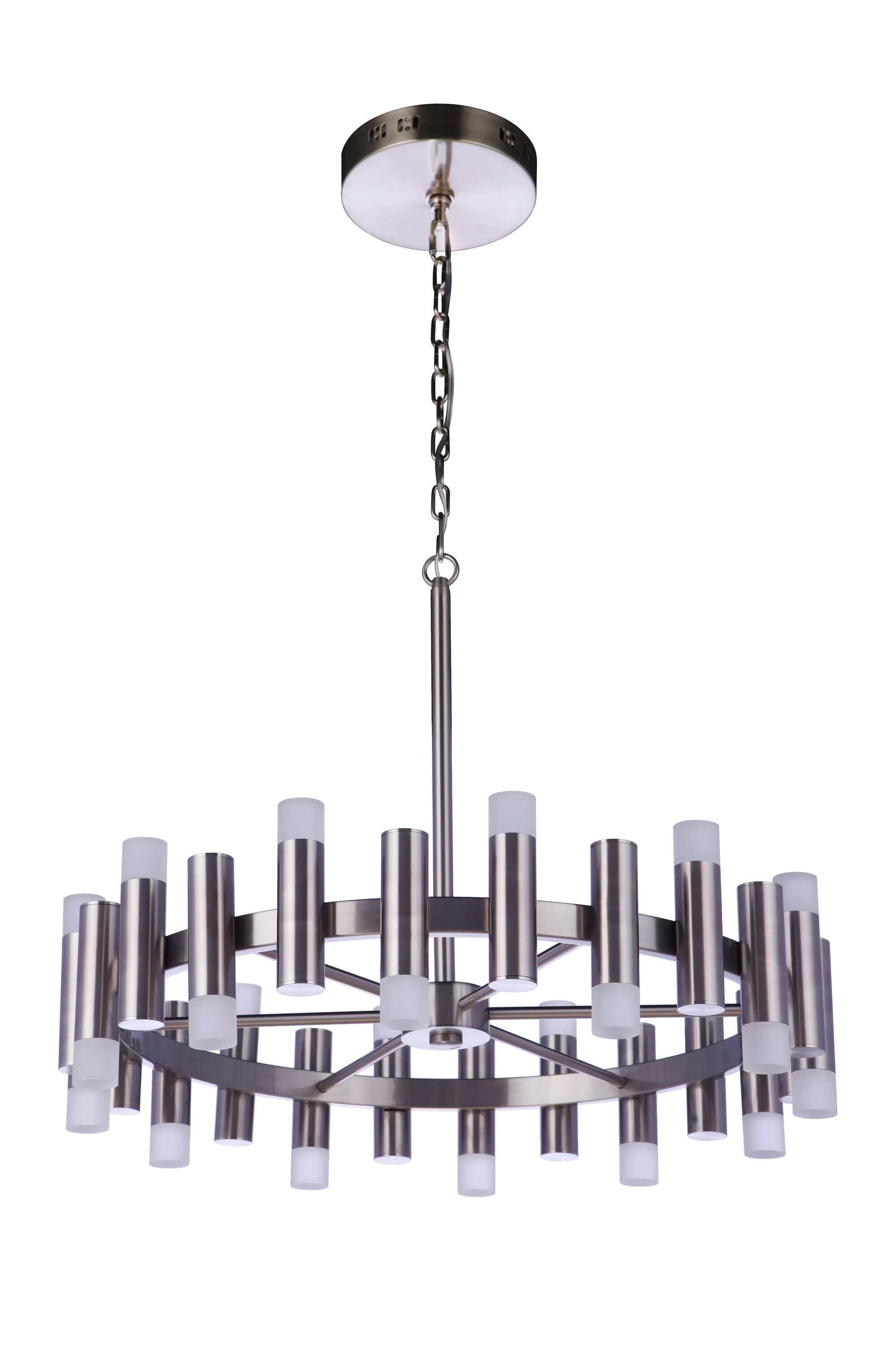 Craftmade Lighting Simple Lux 24 - Light Chandelier in  Brushed Polished Nickel