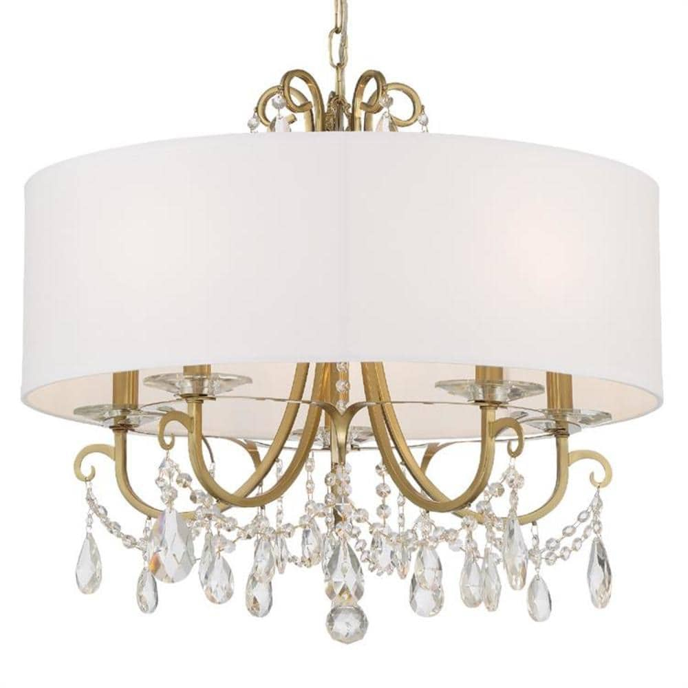 Othello 5 Light Vibrant Gold Chandelier