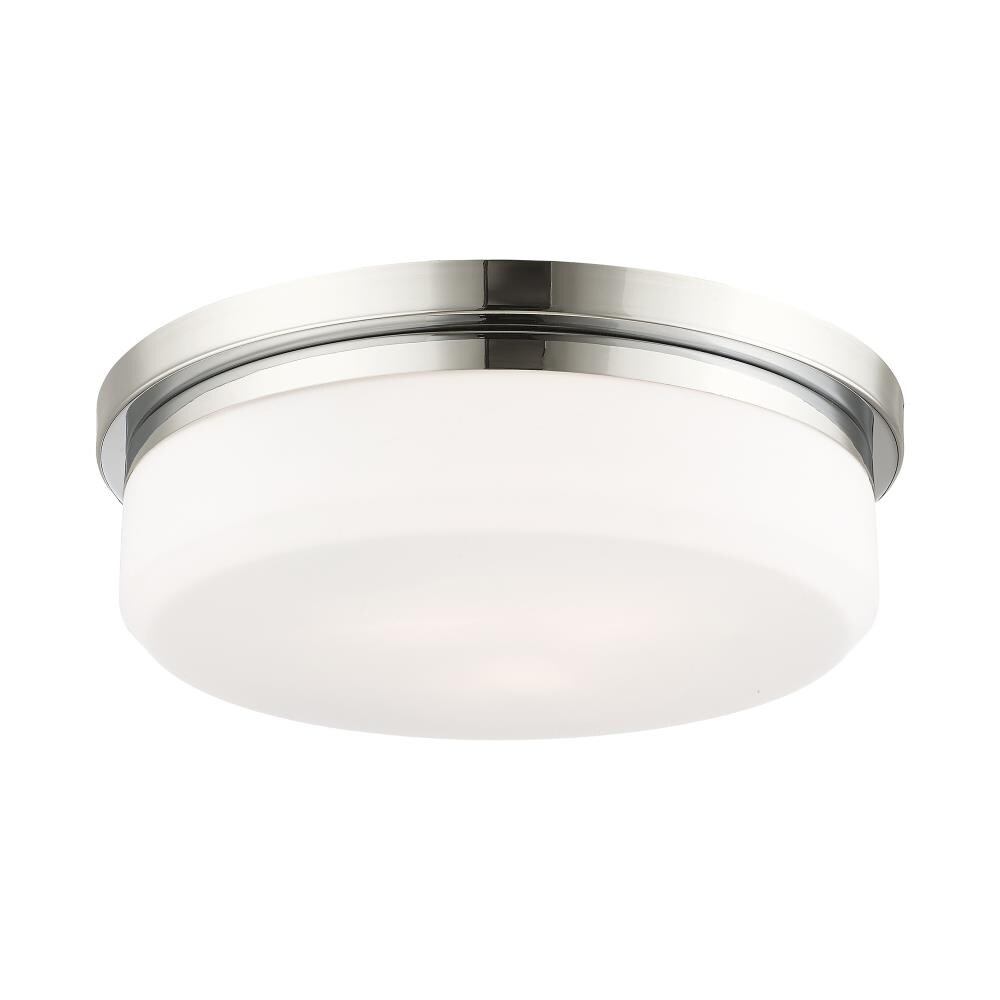 Livex Lighting 7393 15.5" Wide Flush Mount Ceiling Fixture / Wall Sconce - Chrome