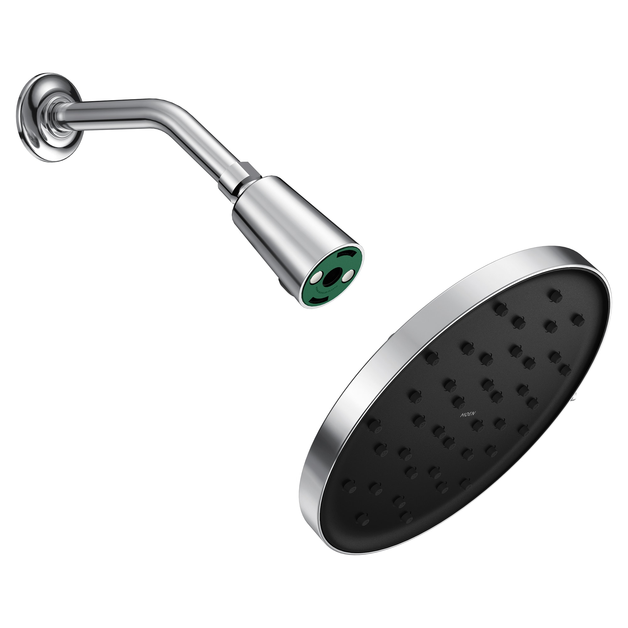 MOEN Verso Magnetix 8-Spray Patterns with 1.75 GPM 9 in. Wall Mount Fixed Shower Head in Chrome, Grey