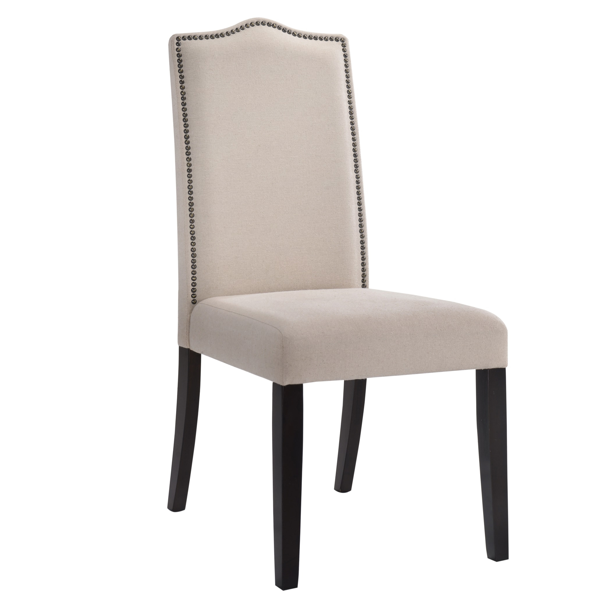 Carolina Cottage 1817-ESLN Romero Parson Chair - Espresso with Linen - 22.5 x 41.5 x 18.5 in.