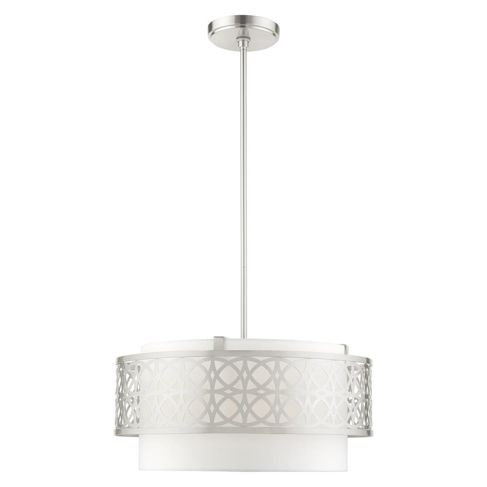 Livex Lighting Calinda 4 - Light Pendant in  Brushed Nickel