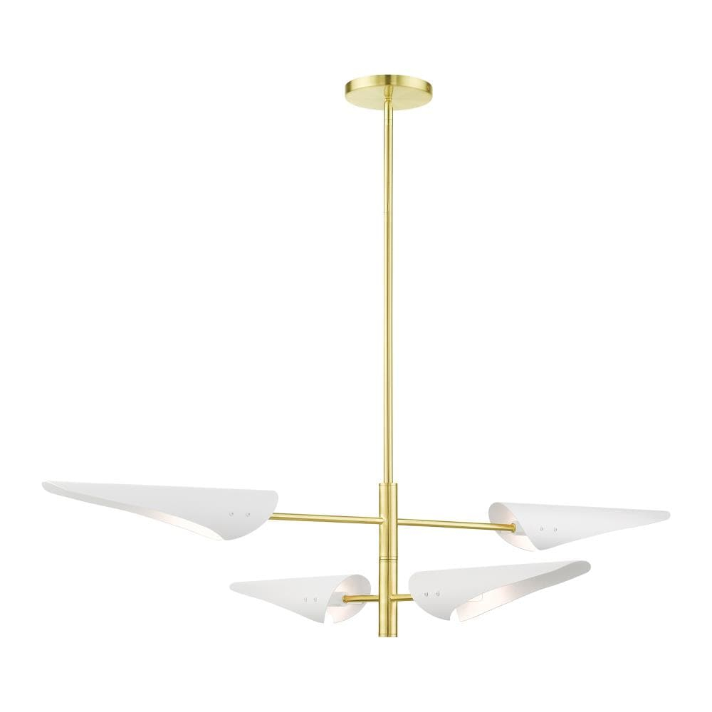 Livex Lighting Capistrano 4 - Light Pendant in  Satin Brass