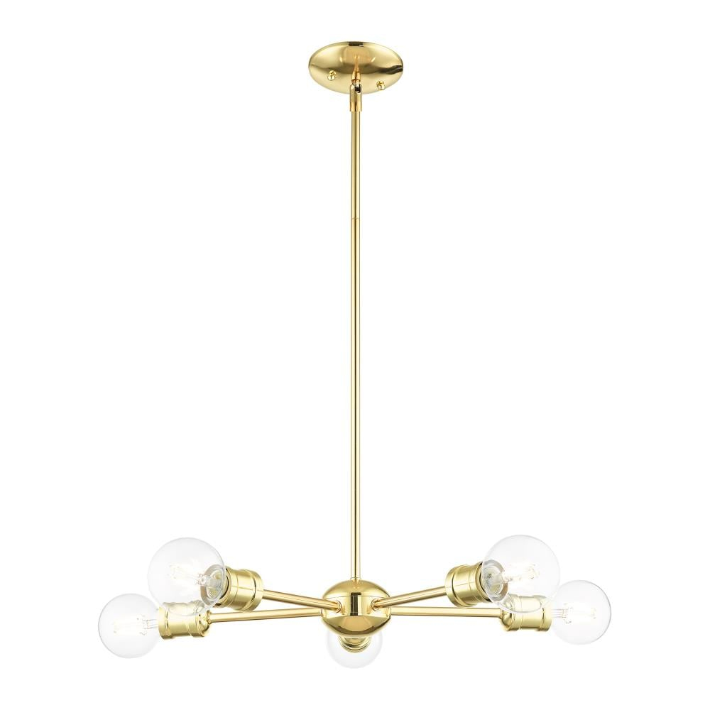 Lansdale Polished Brass 5-Light Sputnik Chandelier