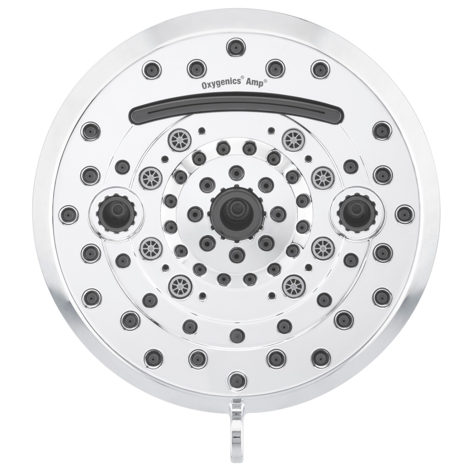 Oxygenics Amp Chrome Fixed Shower Head 1.8-GPM (6.8-LPM)