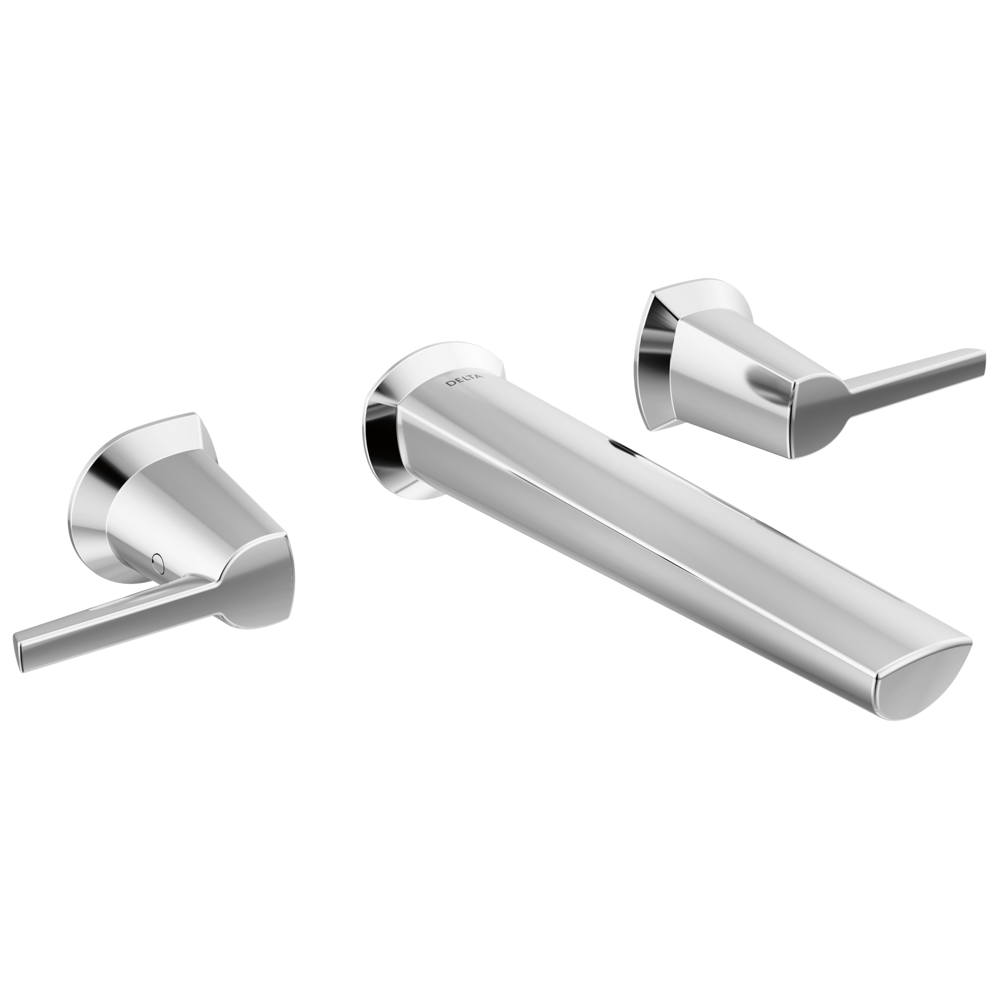 Sleek Sailboat-Inspired Chrome Wall-Mount Bathroom Faucet