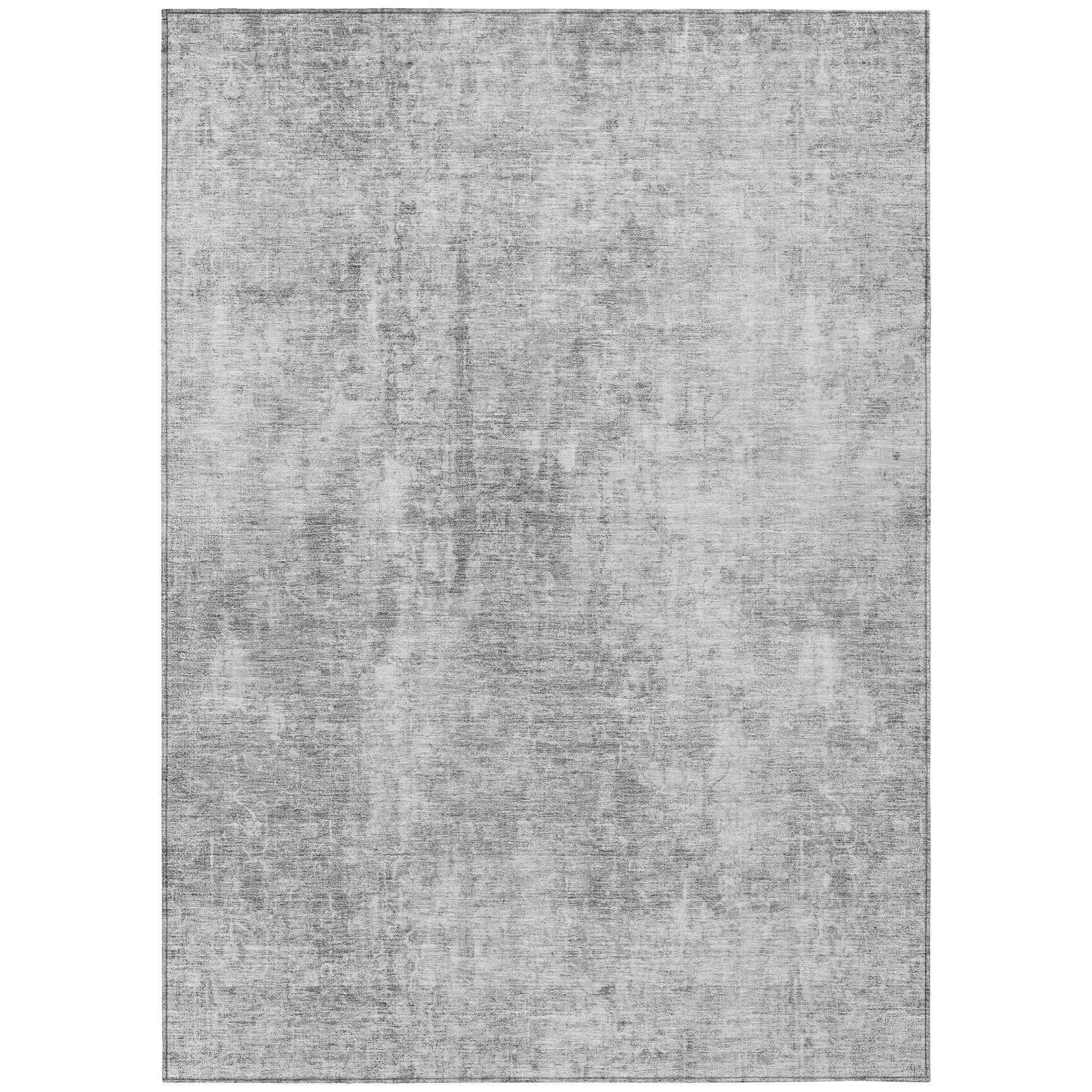 Addison Rugs Chantille ACN656 Gray 3' x 5' Indoor Outdoor Area Rug, Easy Clean, Machine Washable, Non Shedding, Bedroom, Entry, Living Room, Dining Room, Kitchen, Patio Rug