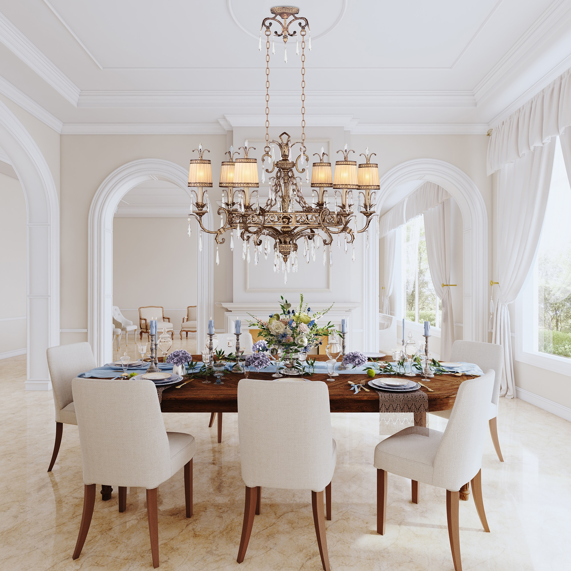 Livex Lighting La Bella 6 Light Chandelier