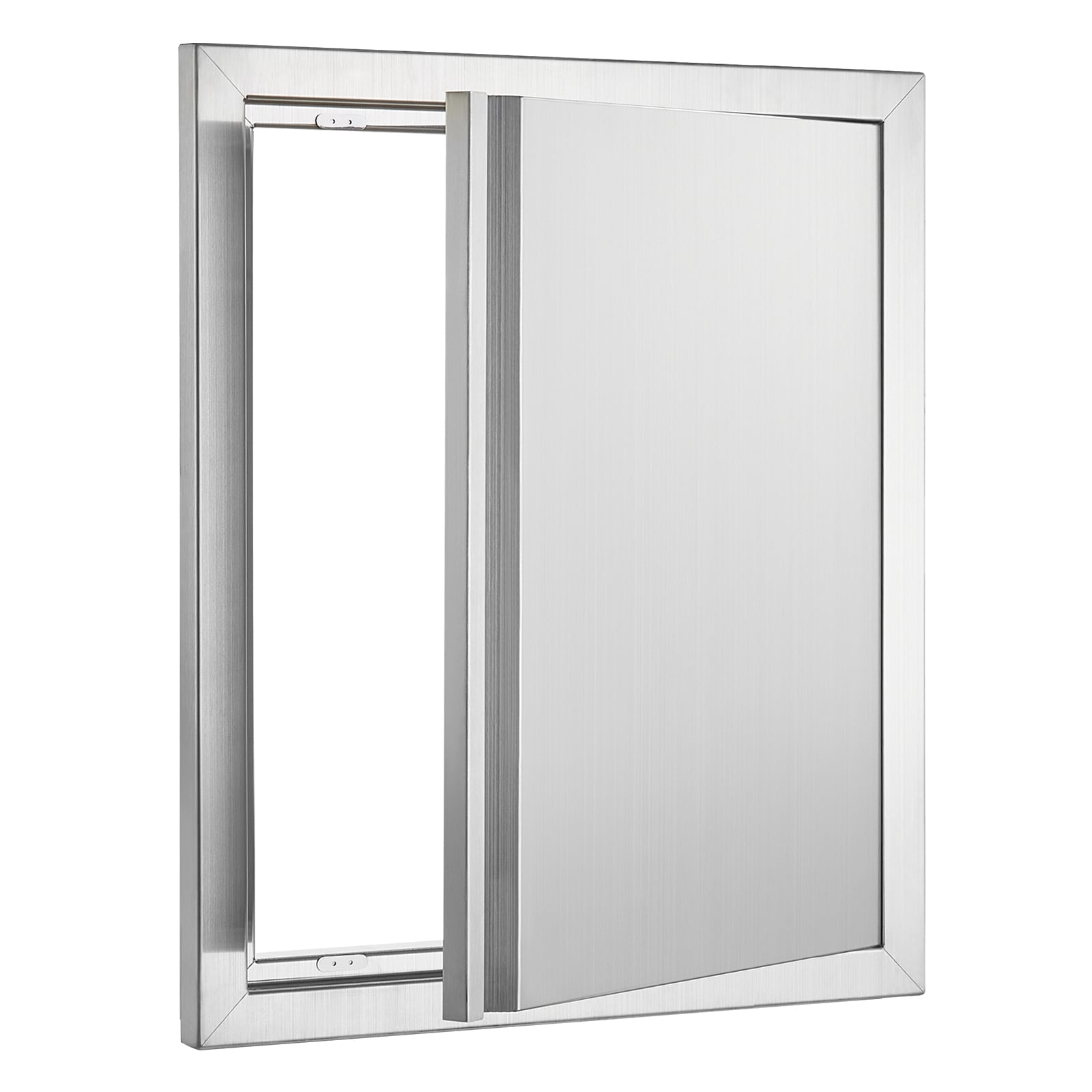 Single Outdoor Kitchen Door 18 in. W x 21 in. H BBQ Access Door Stainless Steel Flush Mount Door Wall Vertical Door