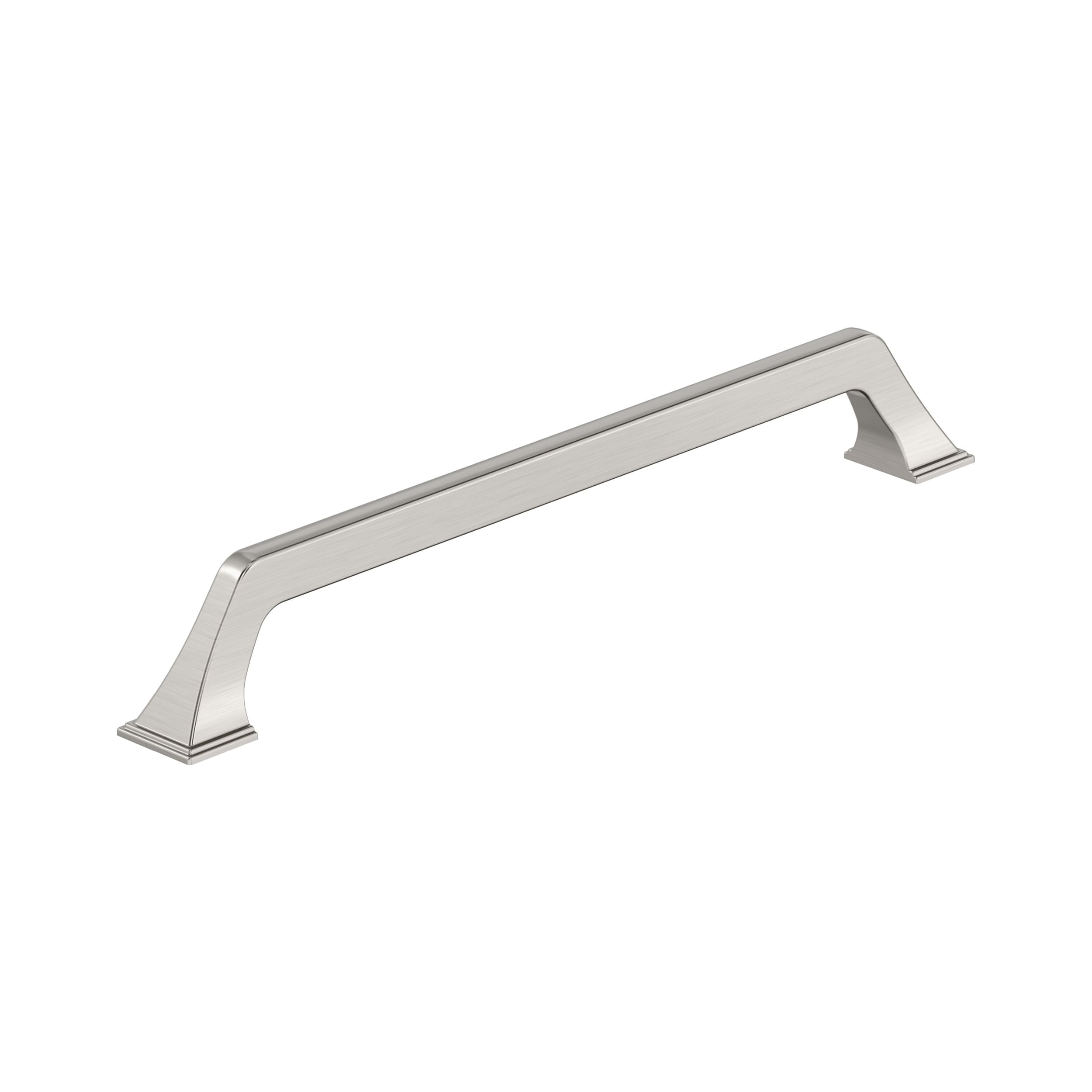 Amerock Exceed 10-1/16 inch (256mm) Center-to-Center Satin Nickel Cabinet Pull
