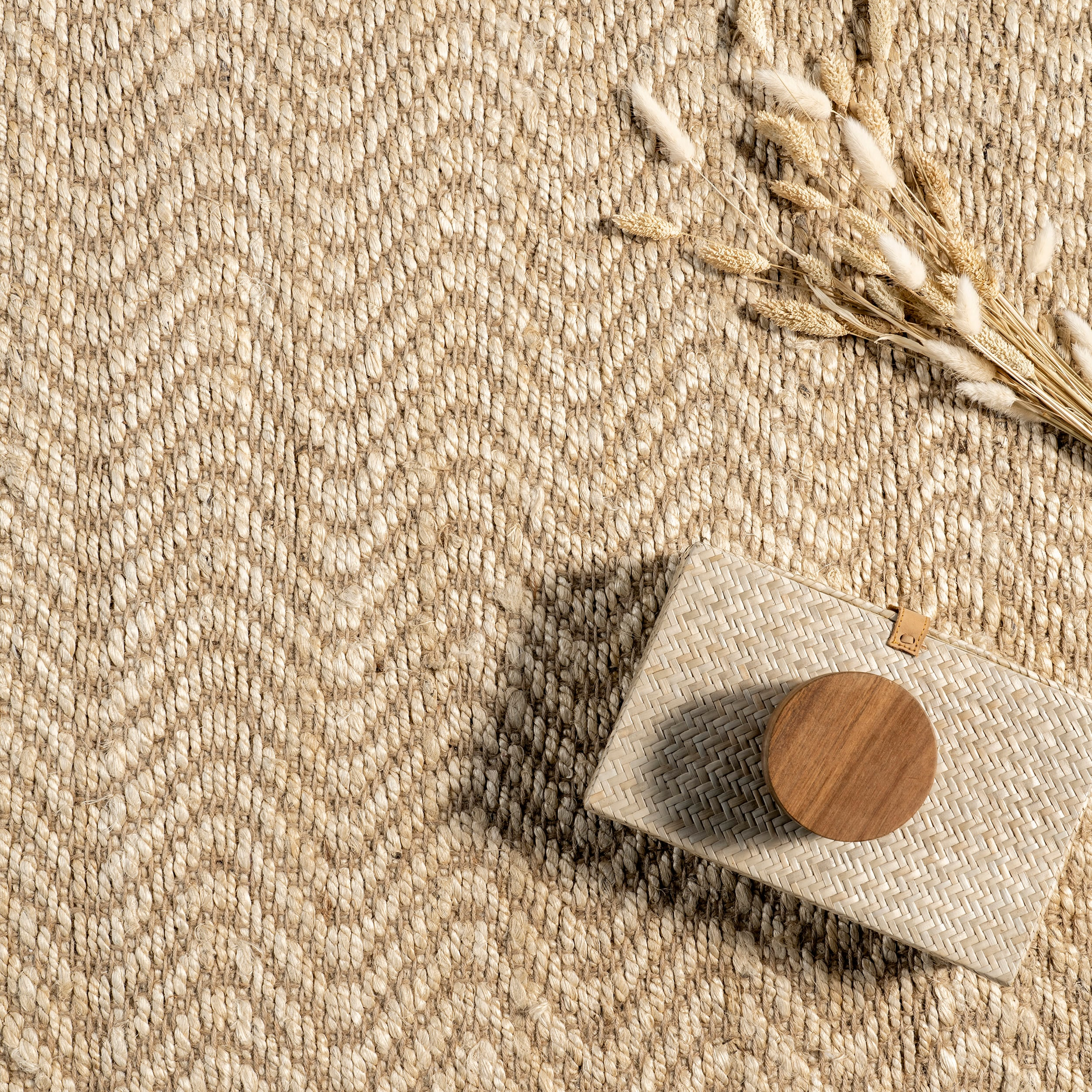 nuLOOM Wavy Chevron Jute Area Rug, 6' x 9', Natural