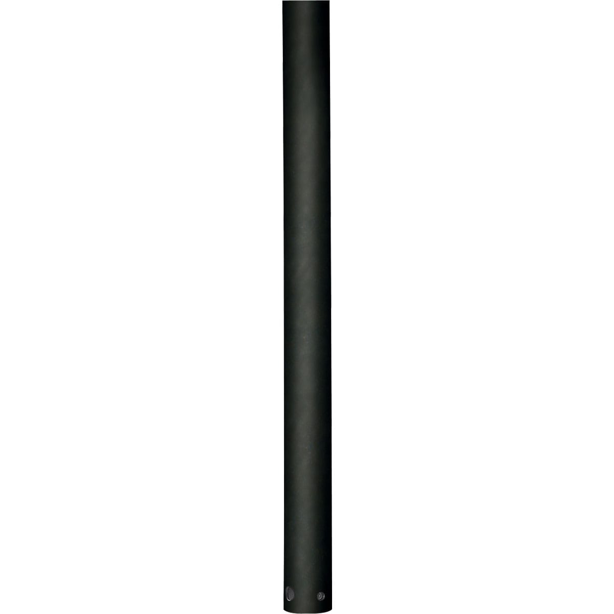 Black Steel 12-Inch Ceiling Fan Downrod