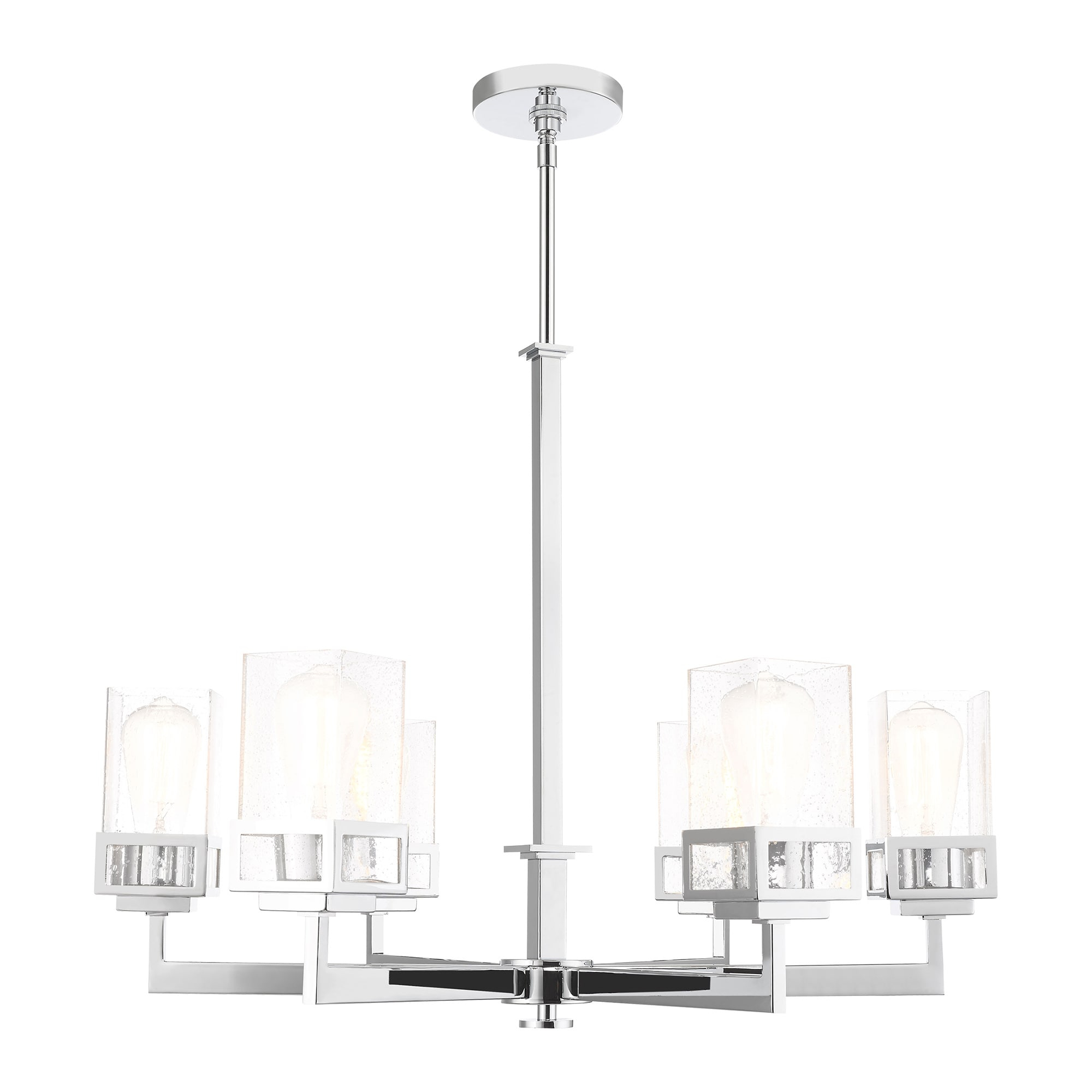 Livex Lighting Harding 6 - Light Chandelier in  Polished Chrome