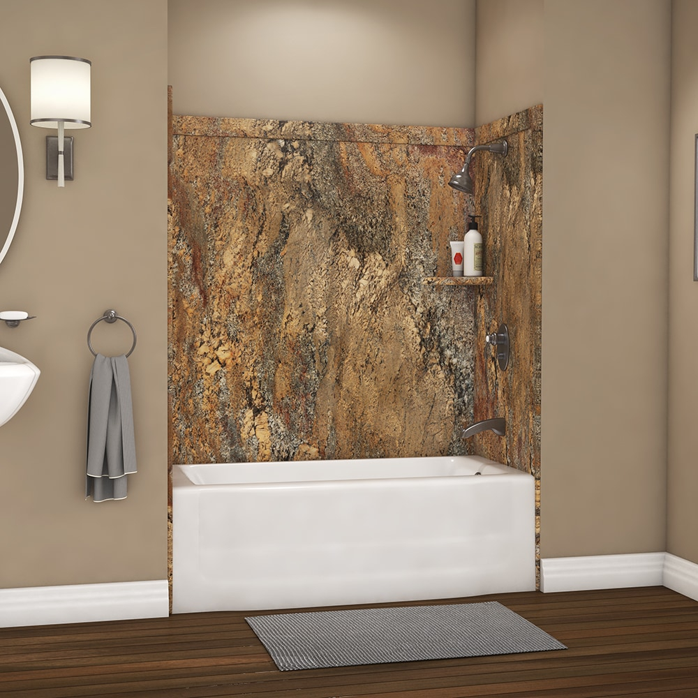 FlexStone Elite 60"W x 32"D x 60"H Alcove Bathtub Surround