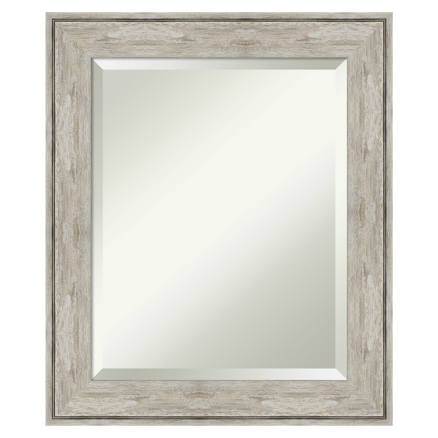 Amanti Art Crackled Metallic Framed Wall Mirror - 20.88 x 24.88 in