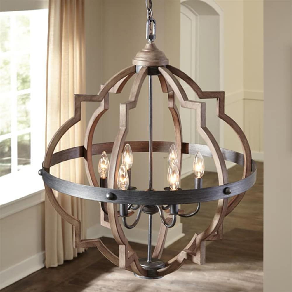 Stardust Chrome Quatrefoil 4-Light Incandescent Pendant