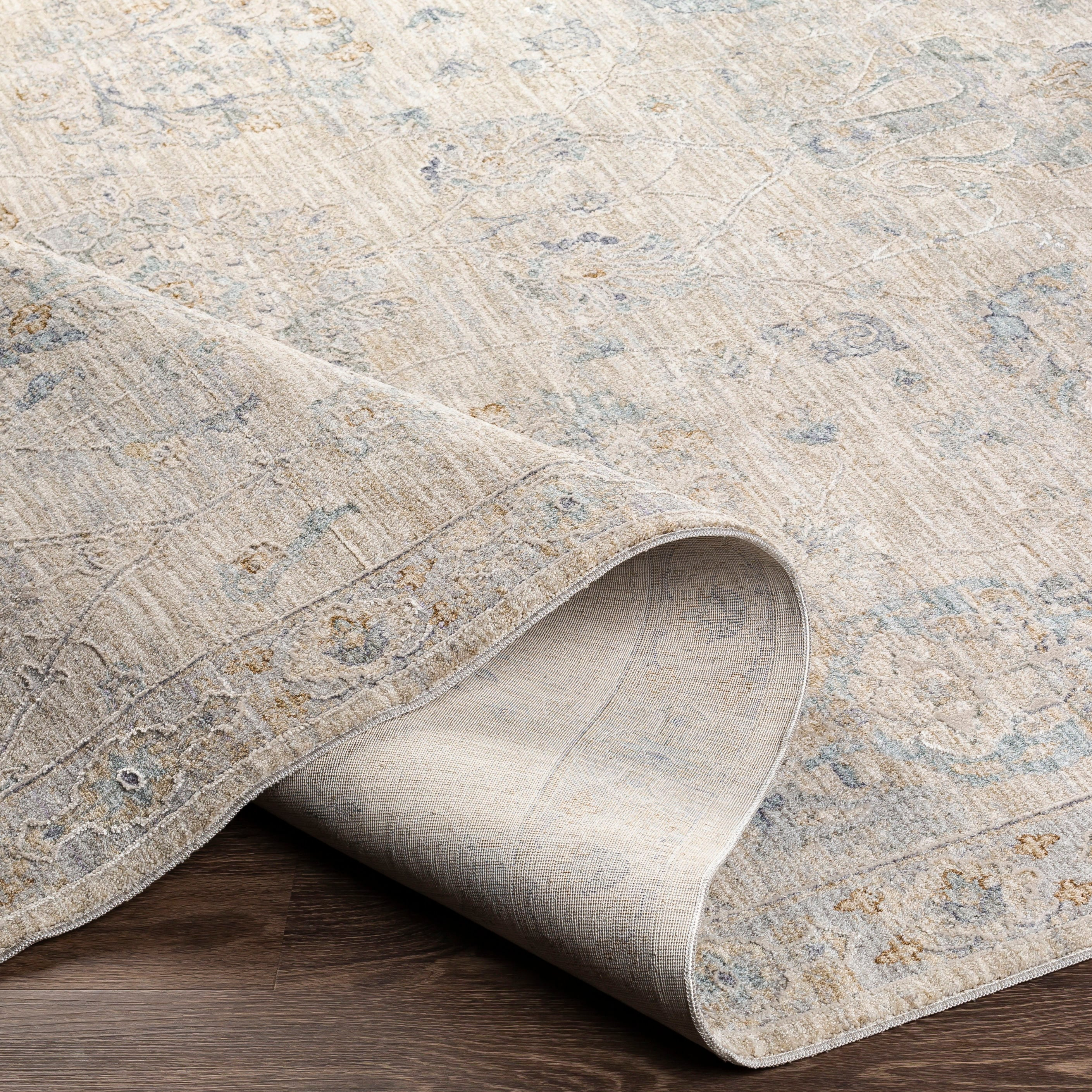 Reversible Handmade Gray Cotton Blend 5' x 7' Area Rug