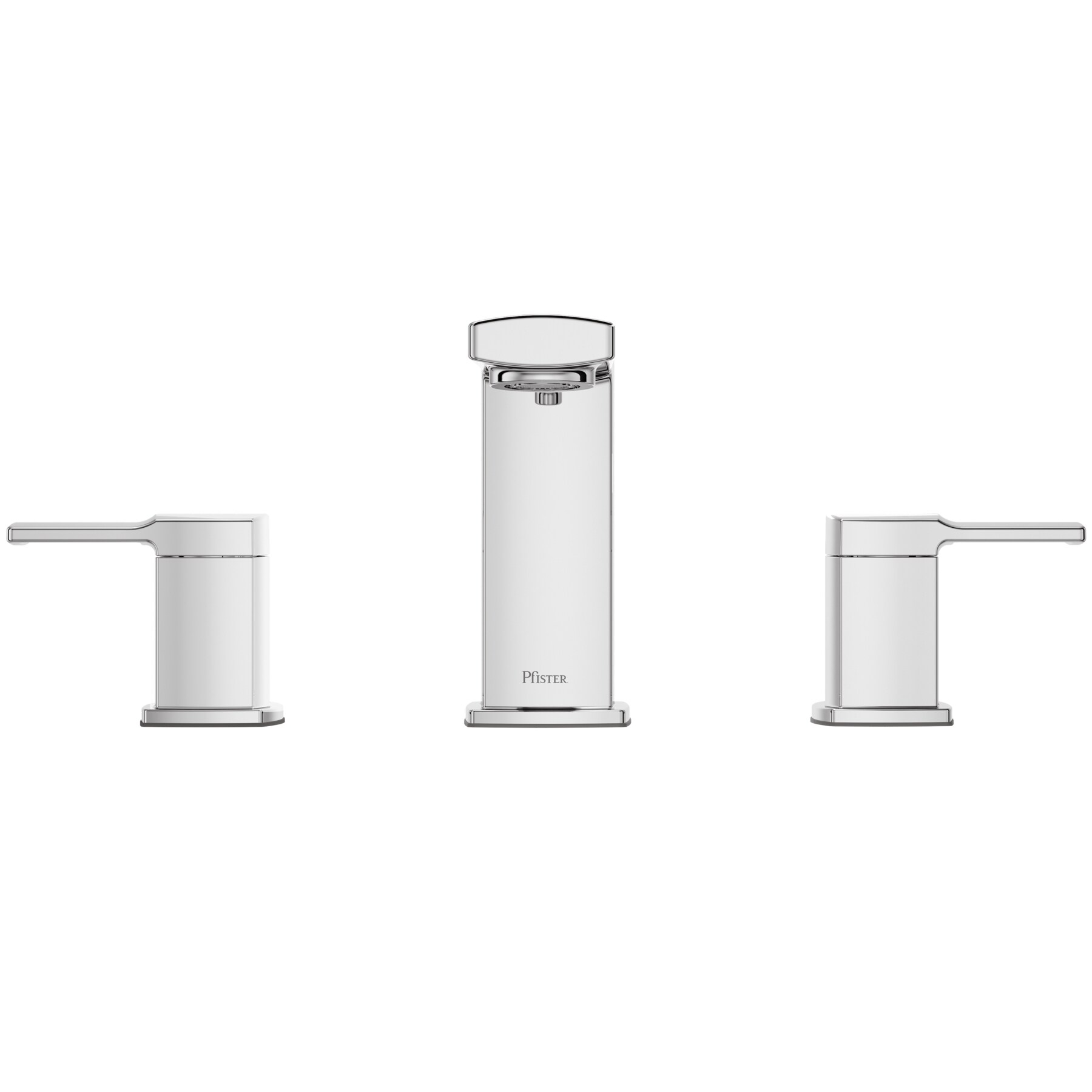Polished Chrome Contemporary Widespread Roman Tub Faucet