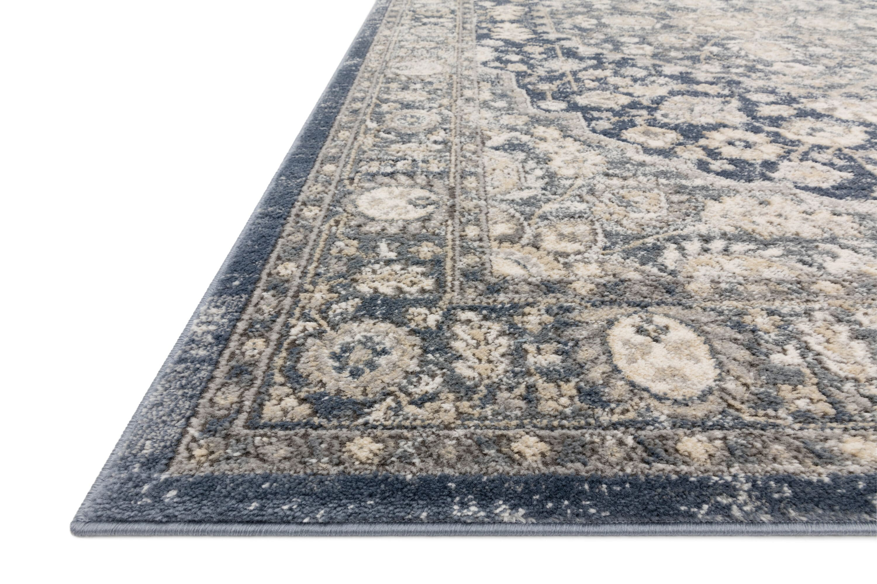 Loloi Teagan Denim / Mist 2'-8" x 4' Accent Rug