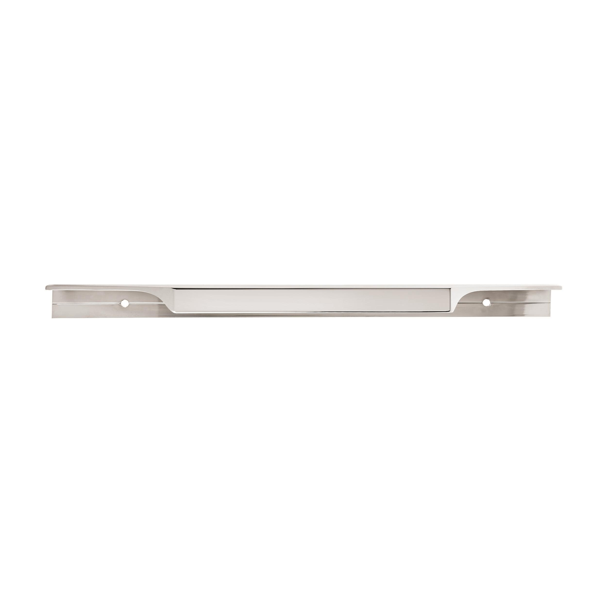 Extent 8-9/16 in. (217mm) Modern Polished Chrome Cabinet Edge Pull