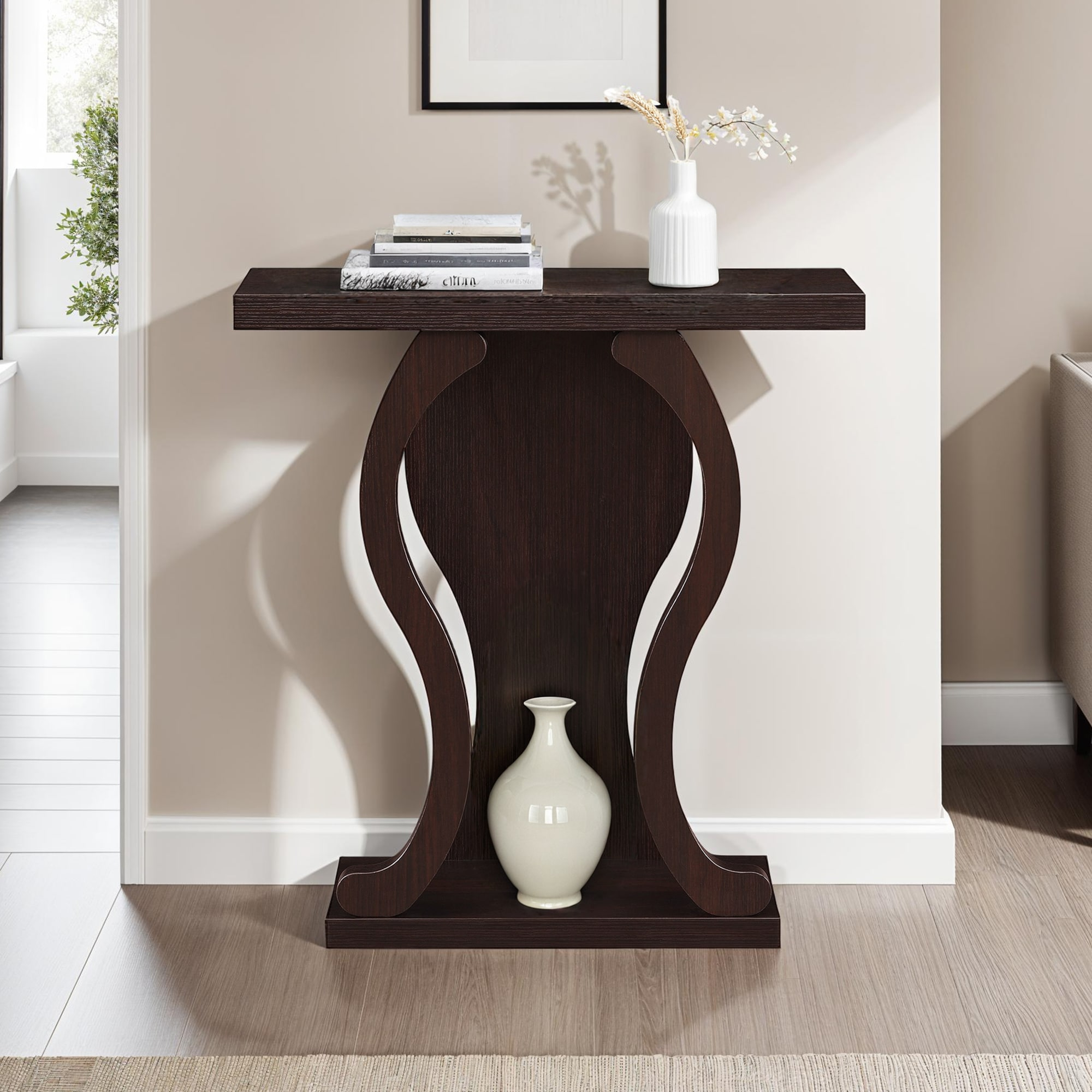 Convenience Concepts Newport Terry B Console Table, Espresso