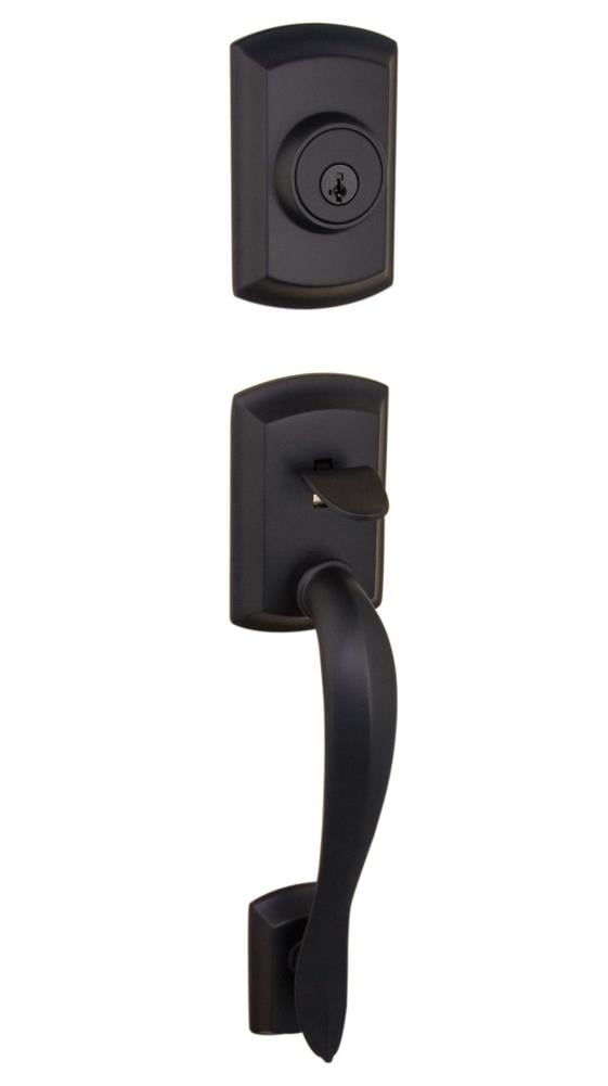 Avalon Exterior Portion Handleset with Single Cylinder Deadbolt (Interior Portion Sold Separately)