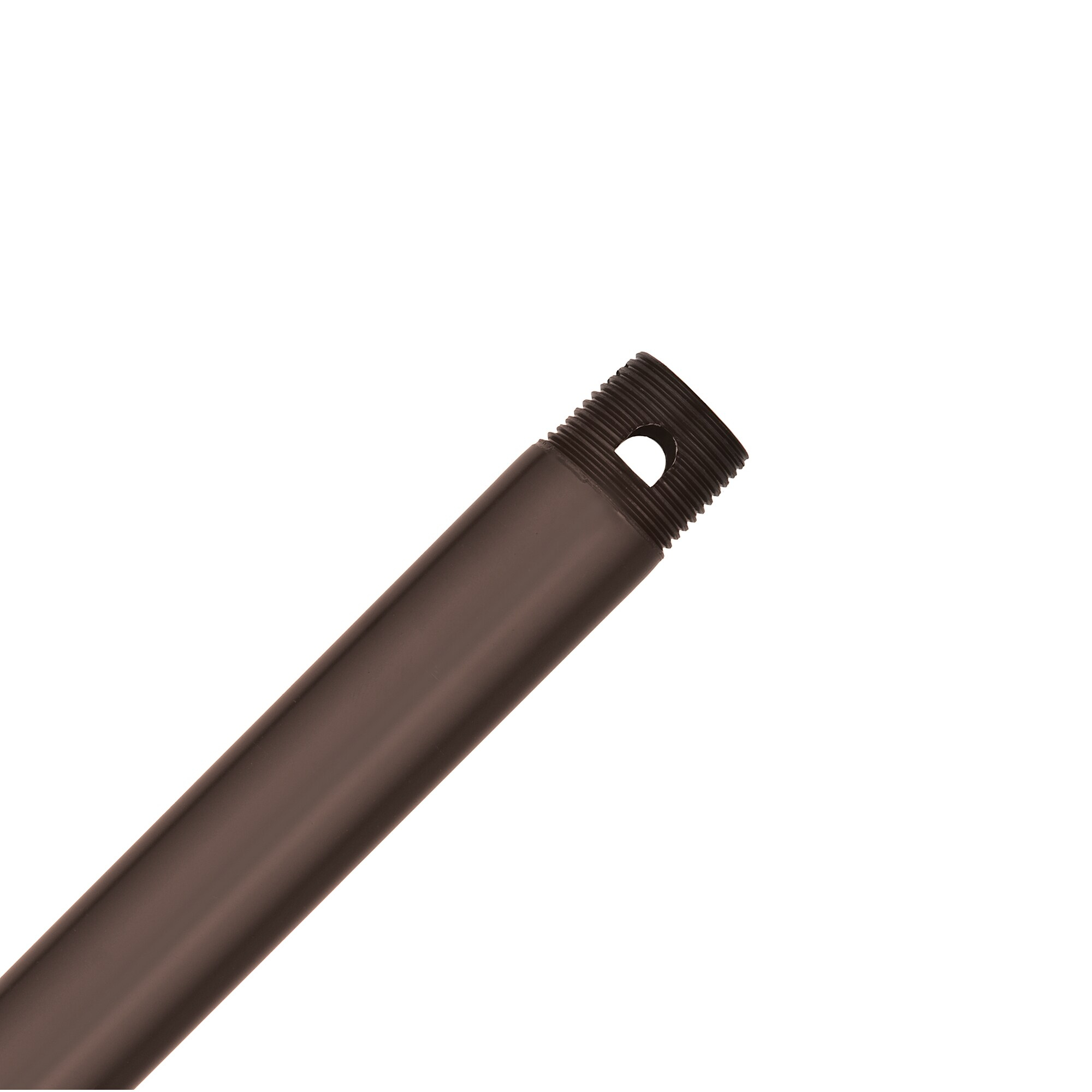 18 in. Original Chestnut Brown Double Threaded Extension Downrod for 10 ft. or 11 ft. ceilings